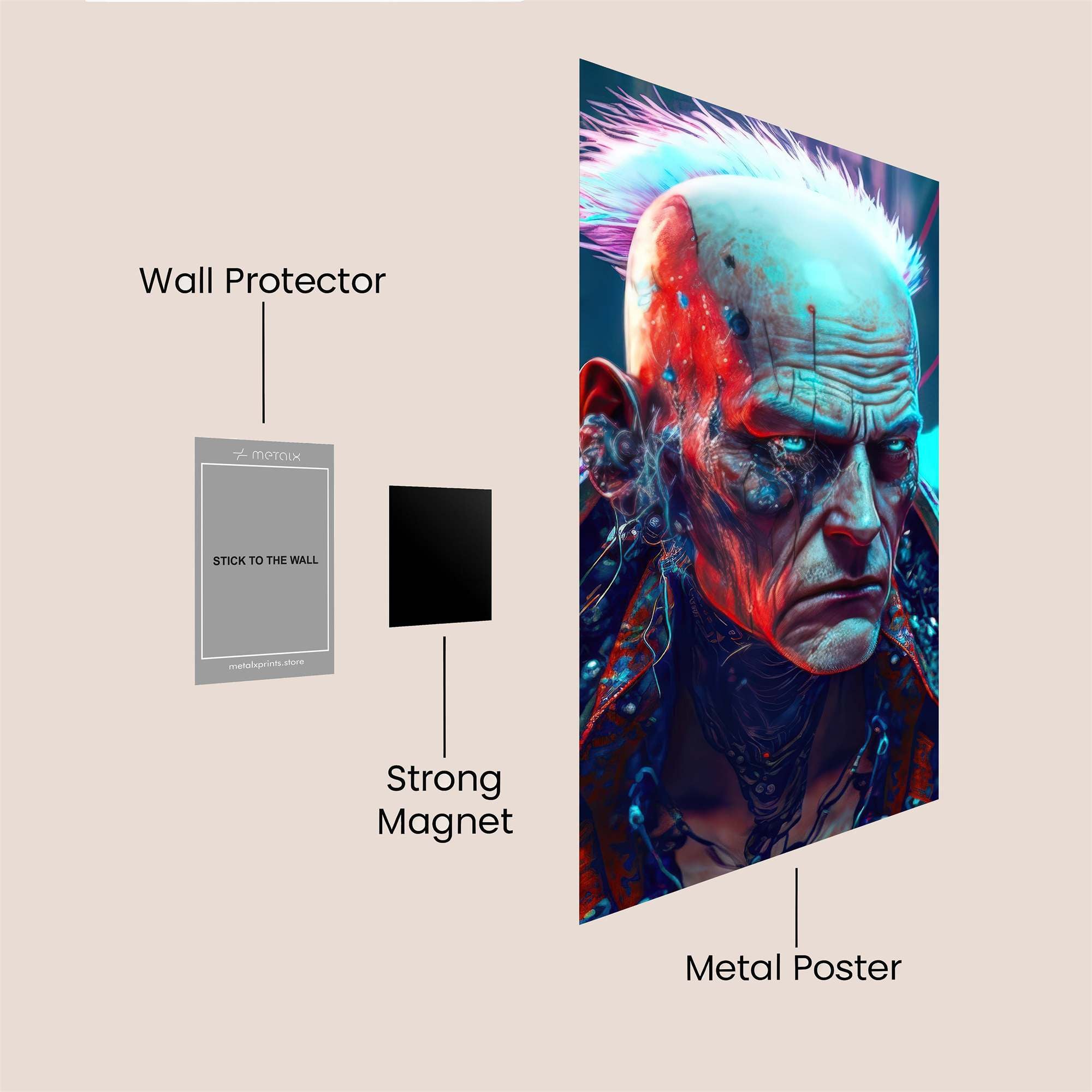Cyberpunk Elder Safe Wall Magnetic / M