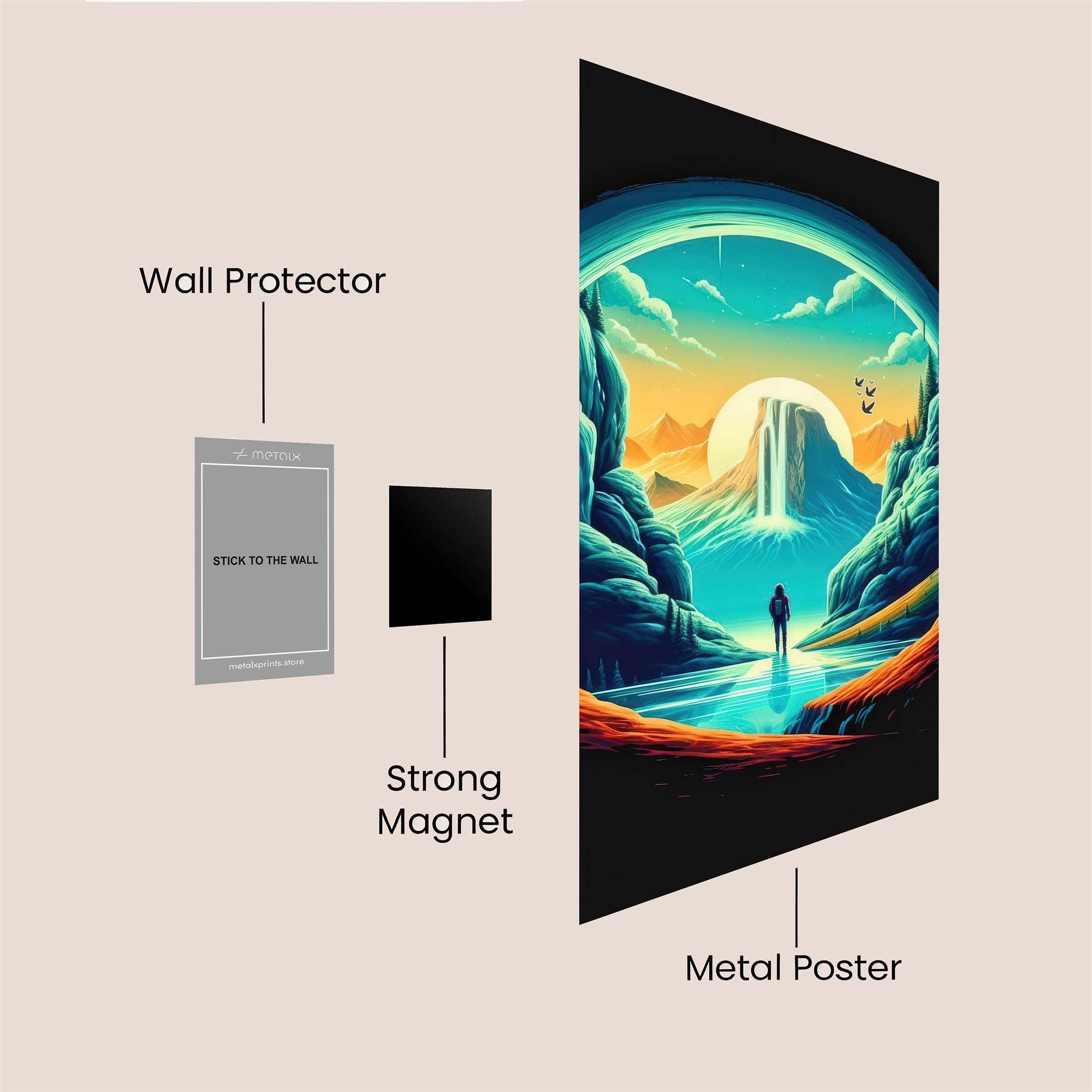 Journey Serene Safe Wall Magnetic / M