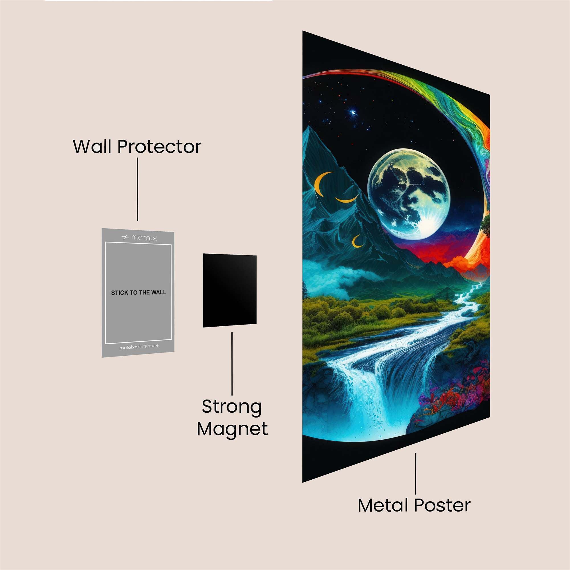 Moonlit Dream Safe Wall Magnetic / M
