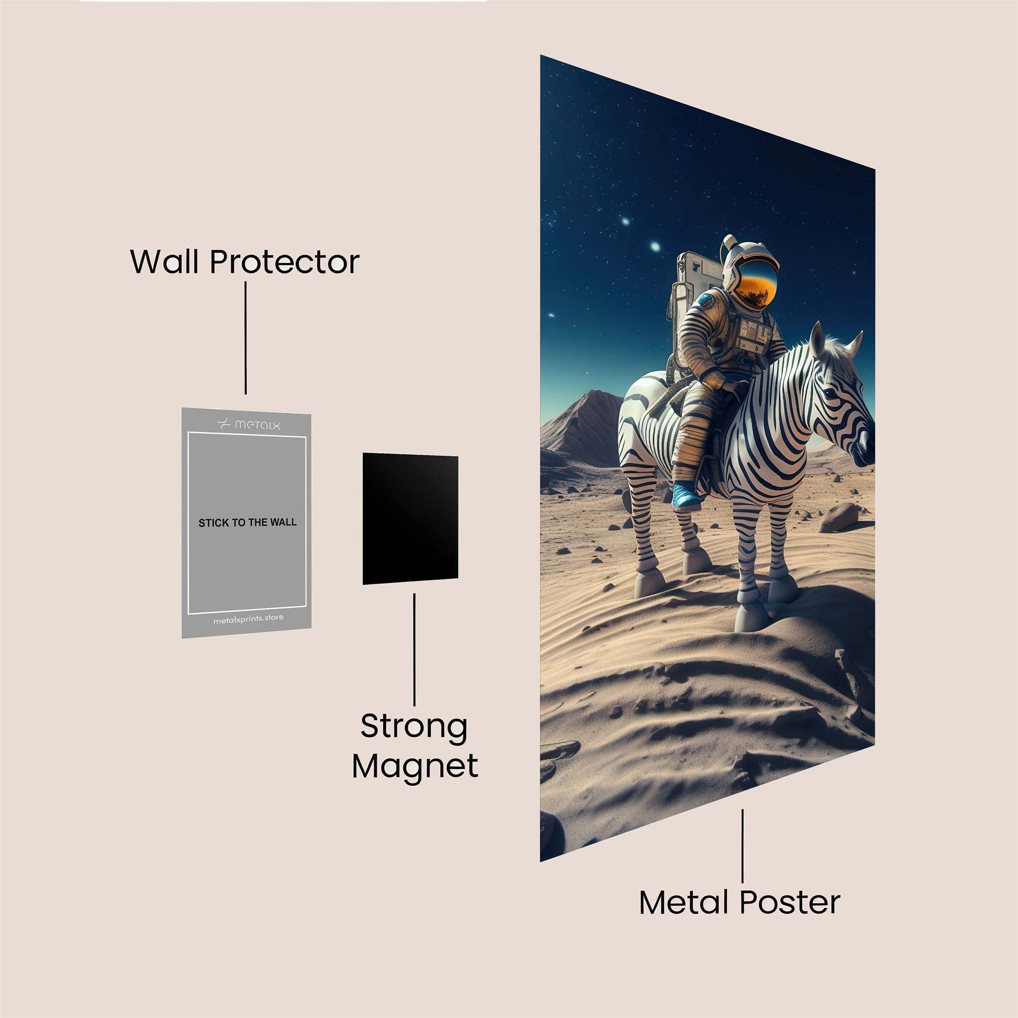 Astronaut Zephyr Safe Wall Magnetic / M