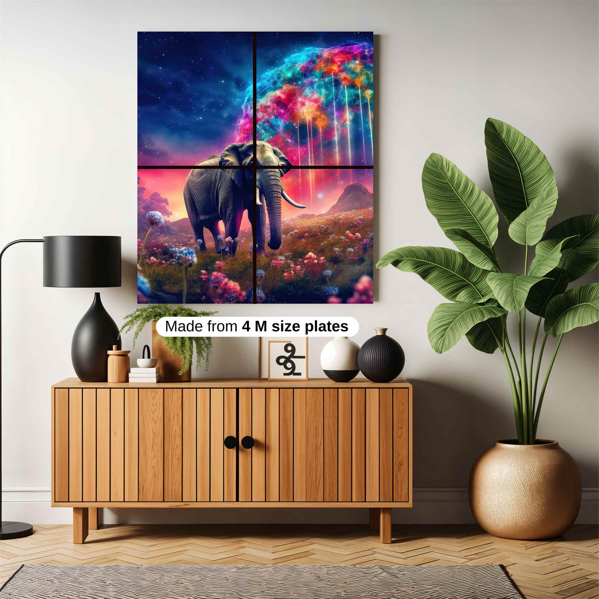 Elephant Dreamscape Safe Wall Magnetic / M
