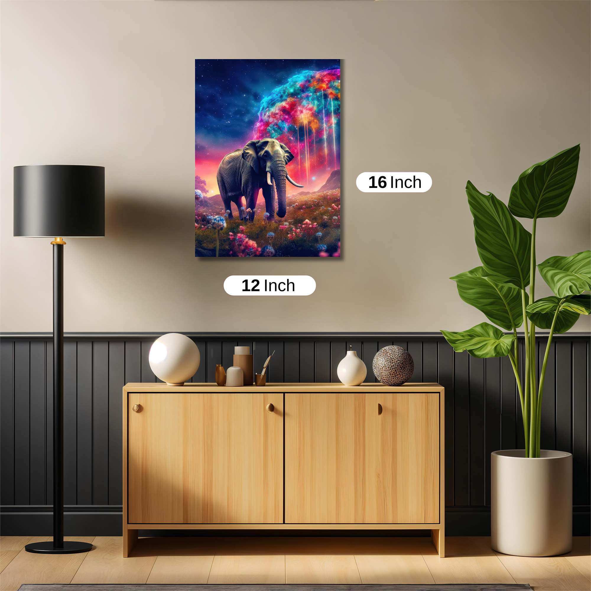 Elephant Dreamscape Safe Wall Magnetic / M