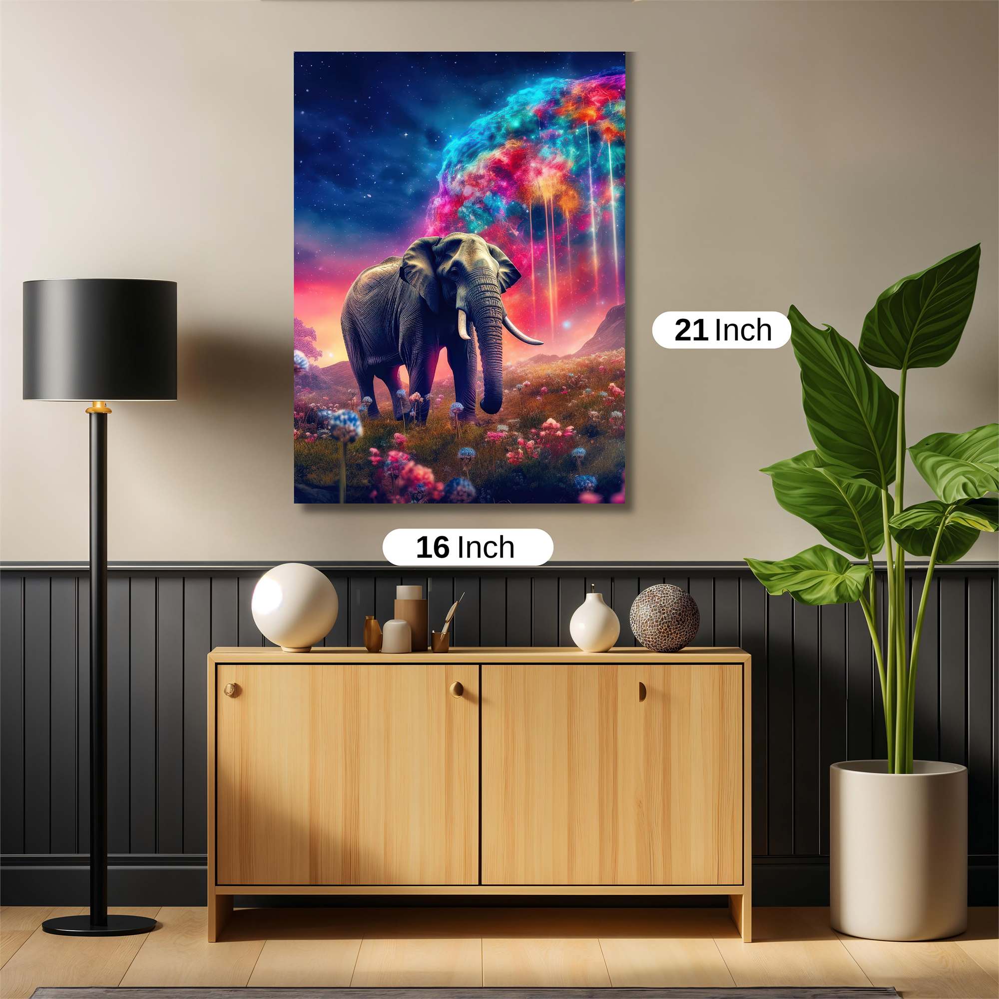 Elephant Dreamscape Safe Wall Magnetic / M