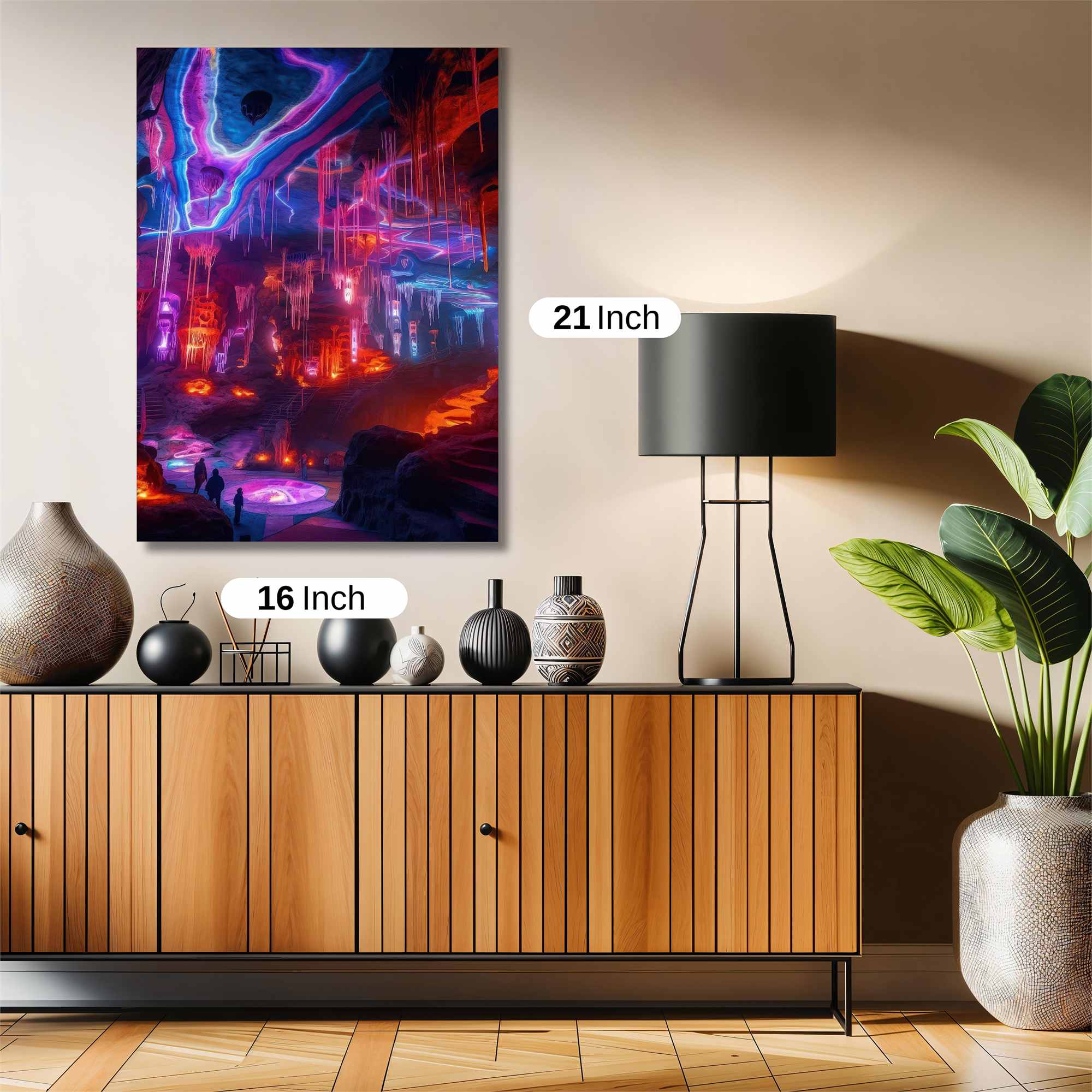 Neon Cavern Safe Wall Magnetic / M