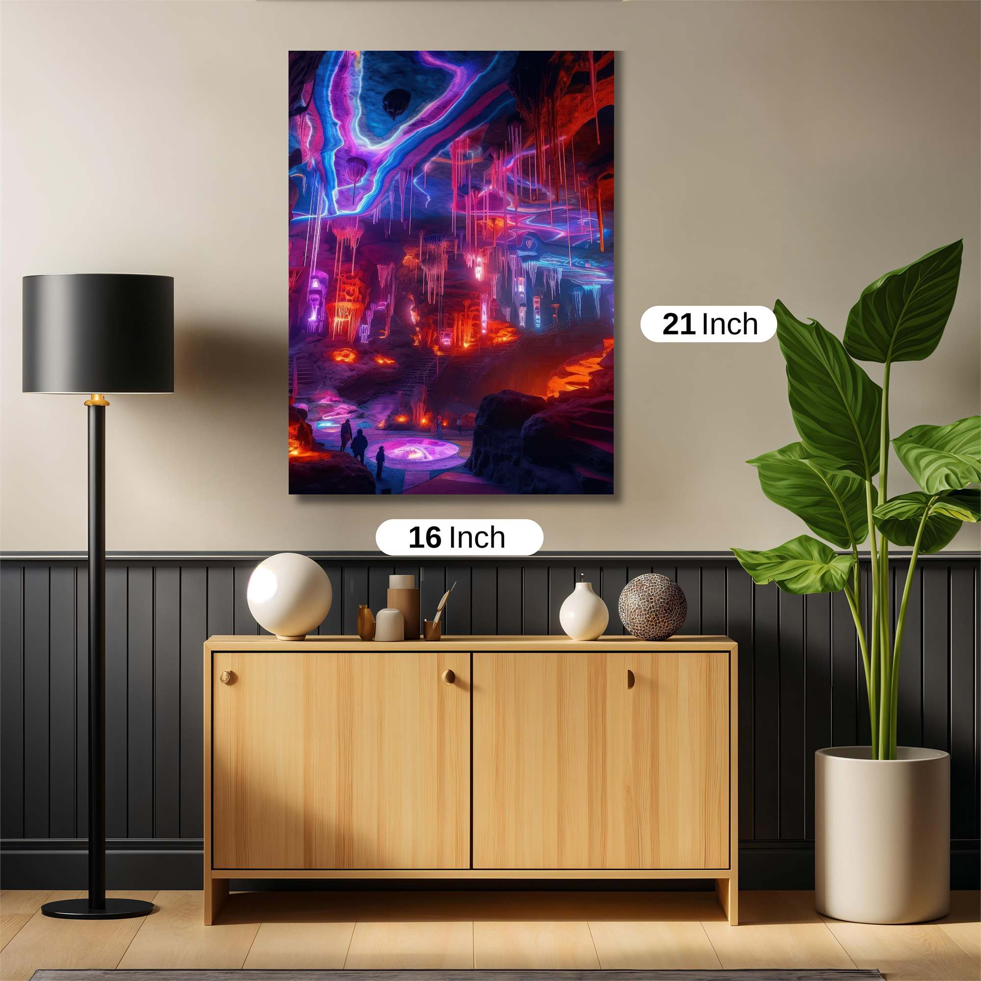 Neon Cavern Safe Wall Magnetic / M