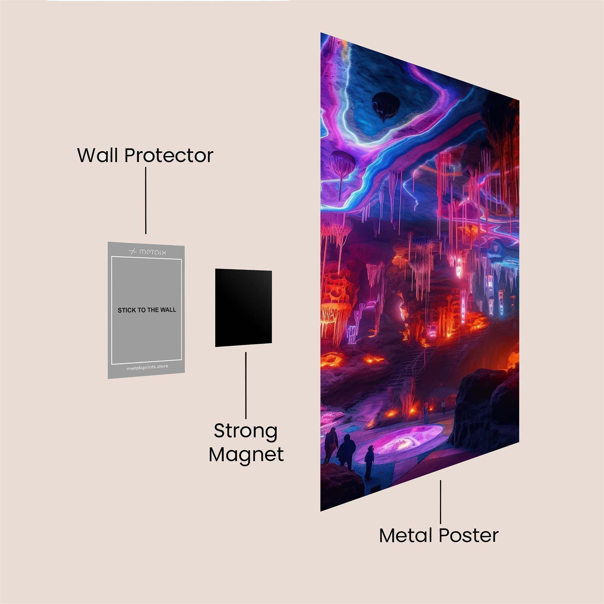 Neon Cavern Safe Wall Magnetic / M