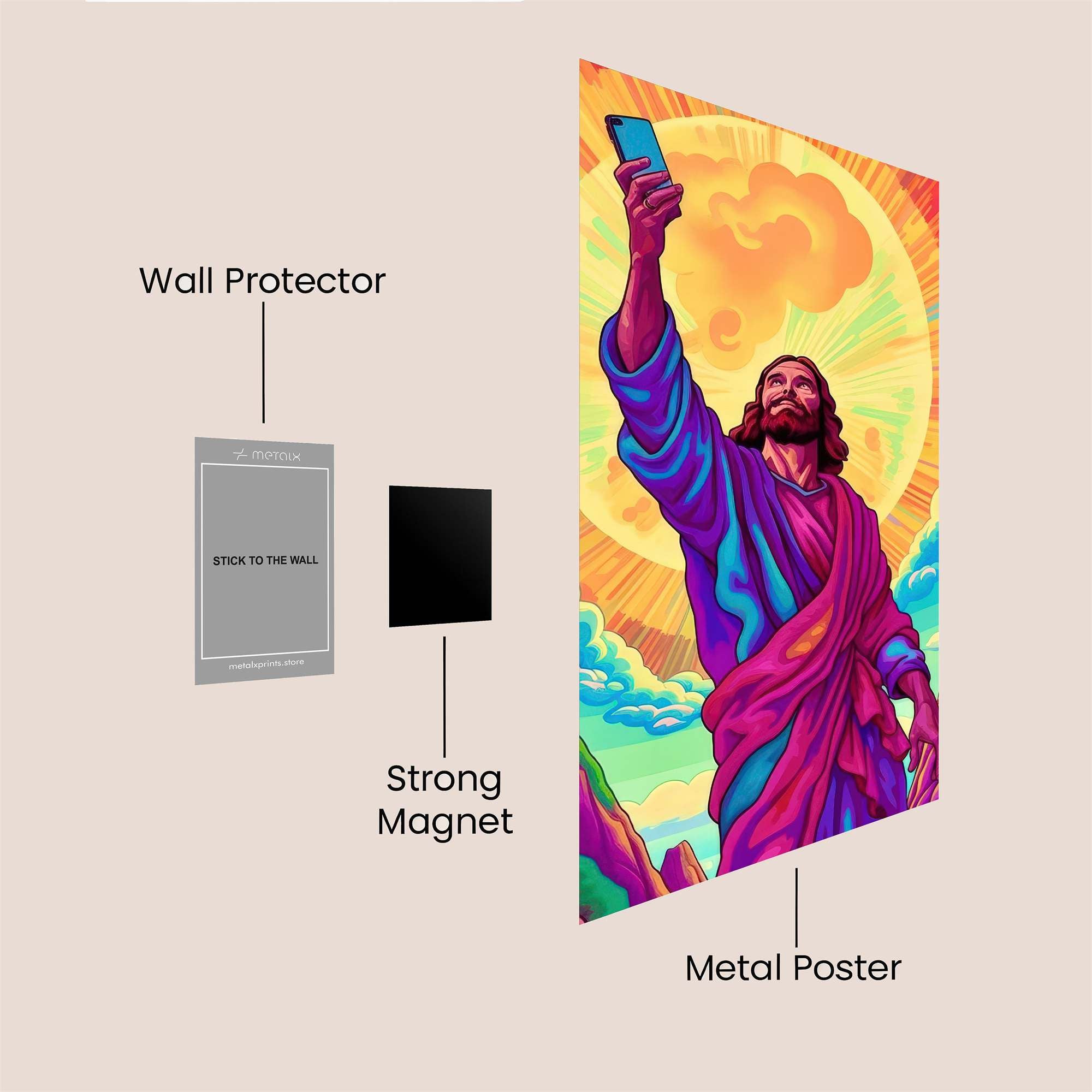 Jesus Selfie Safe Wall Magnetic / M