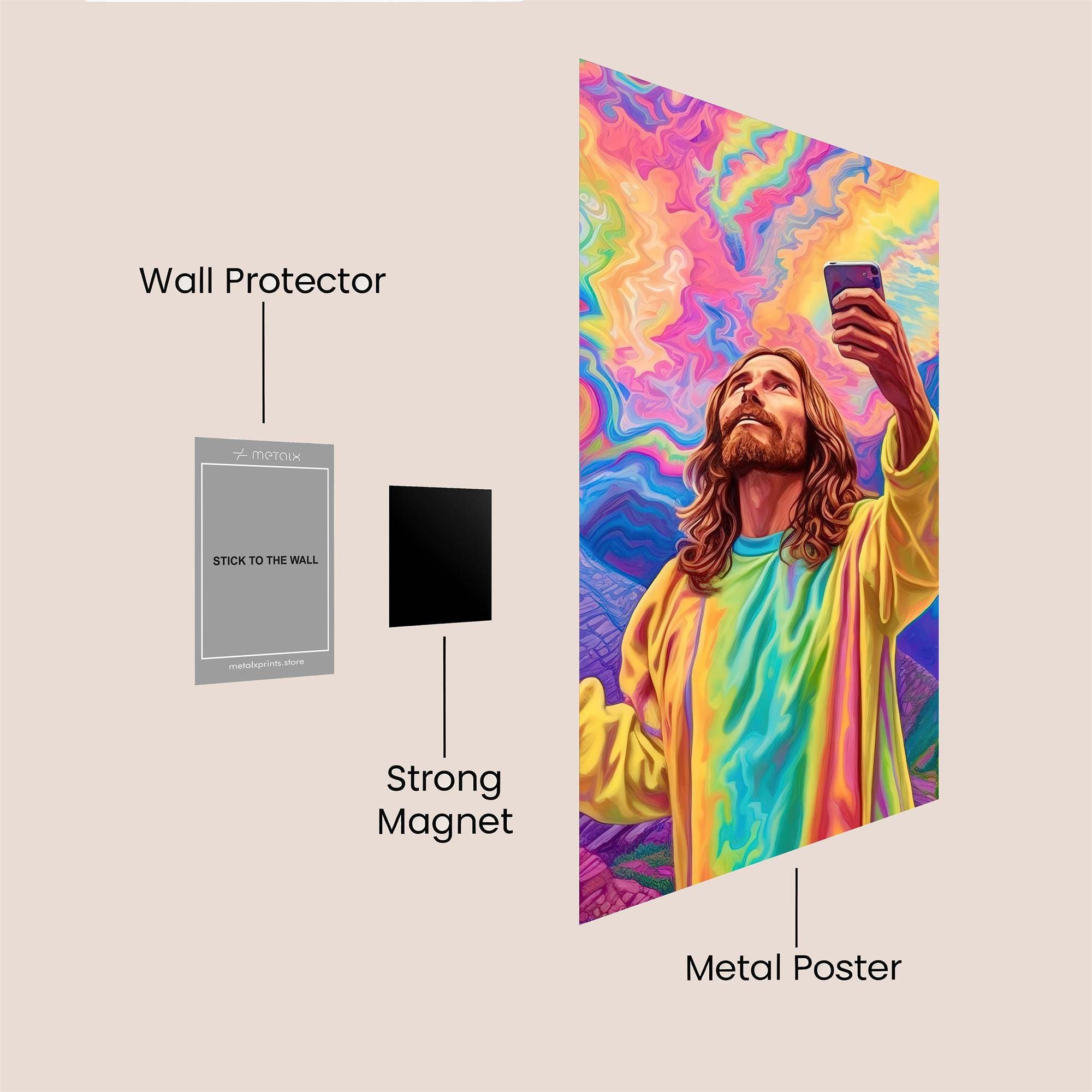 Jesus Selfie Safe Wall Magnetic / M