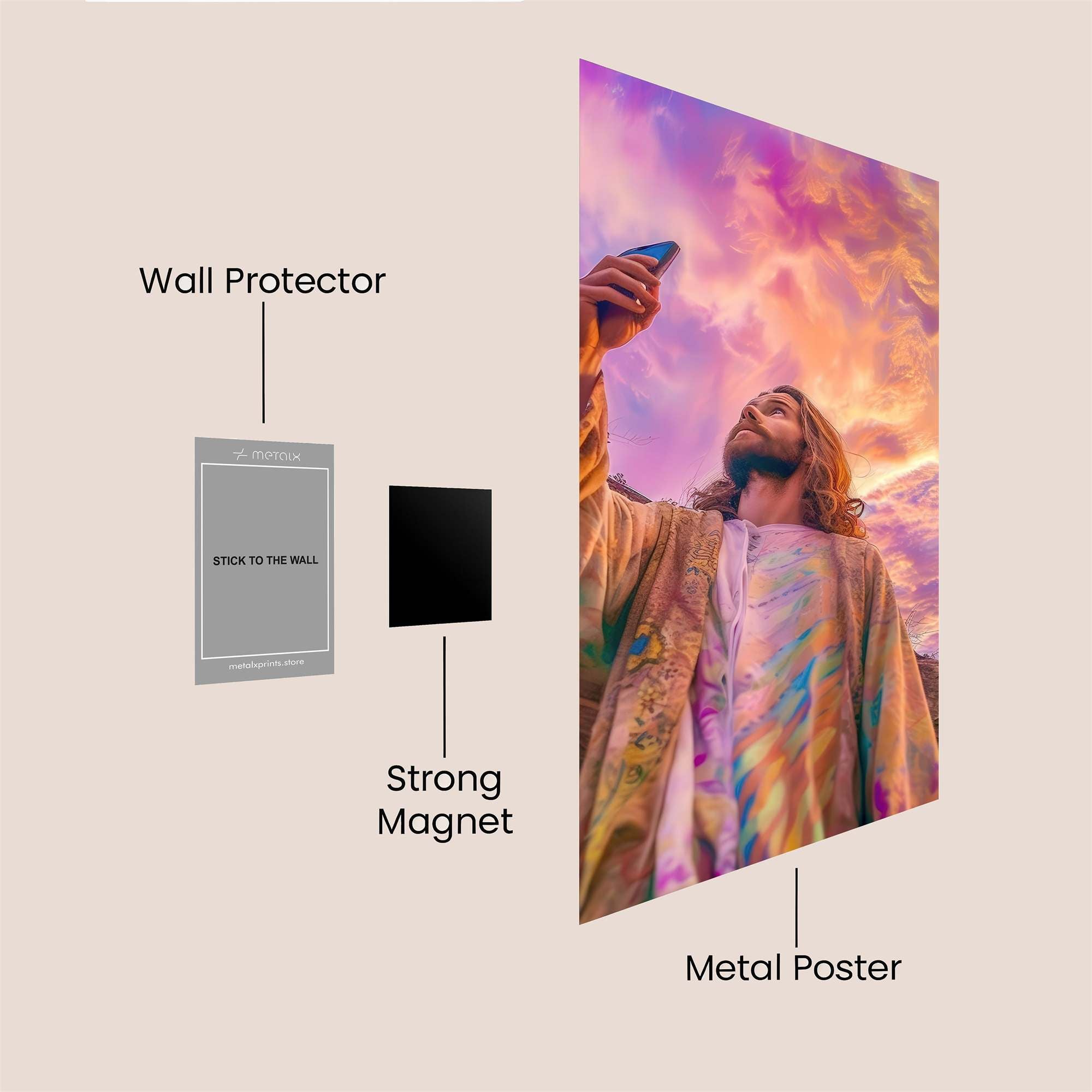 Jesus Radiant Safe Wall Magnetic / M