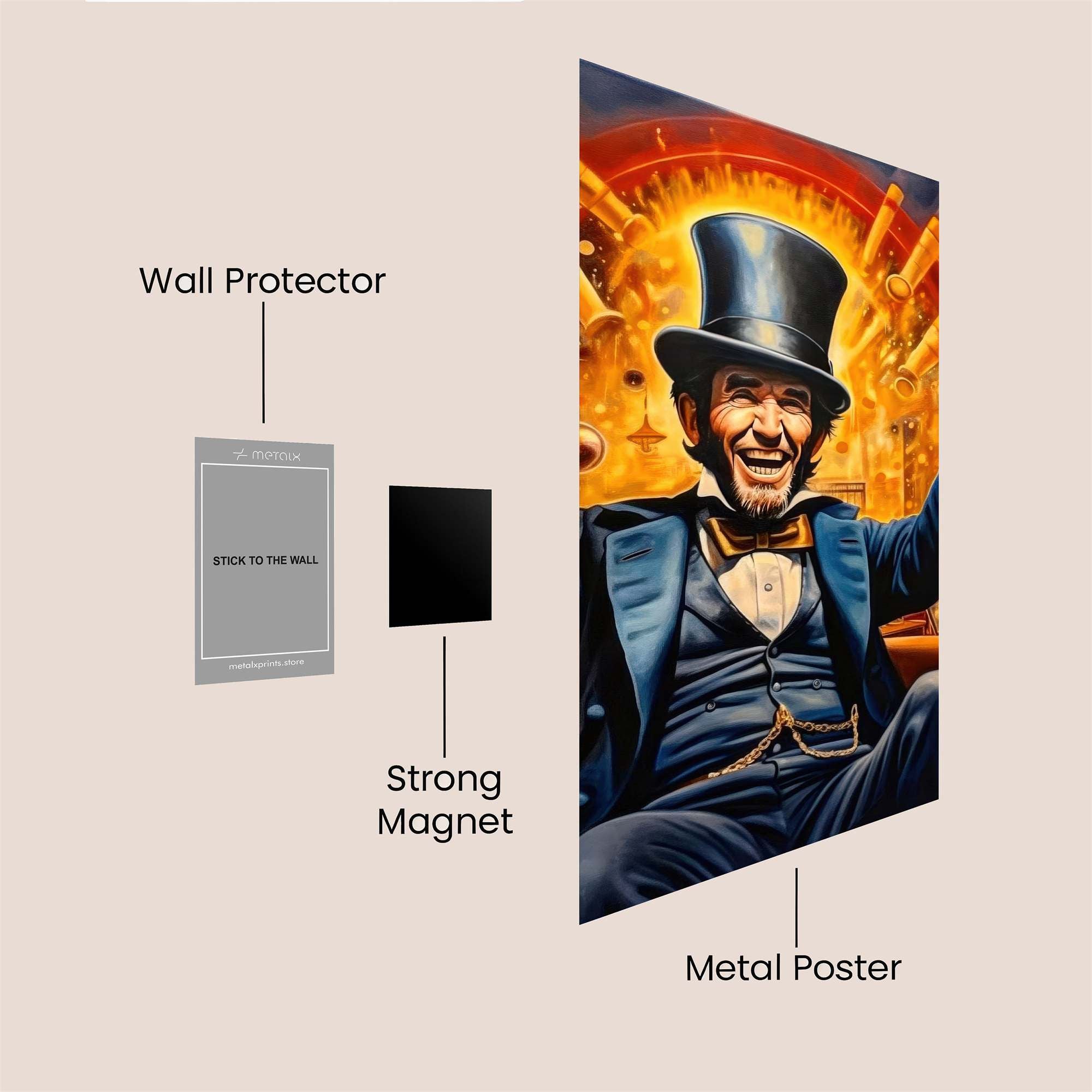 Lincoln Ecstatic Safe Wall Magnetic / M