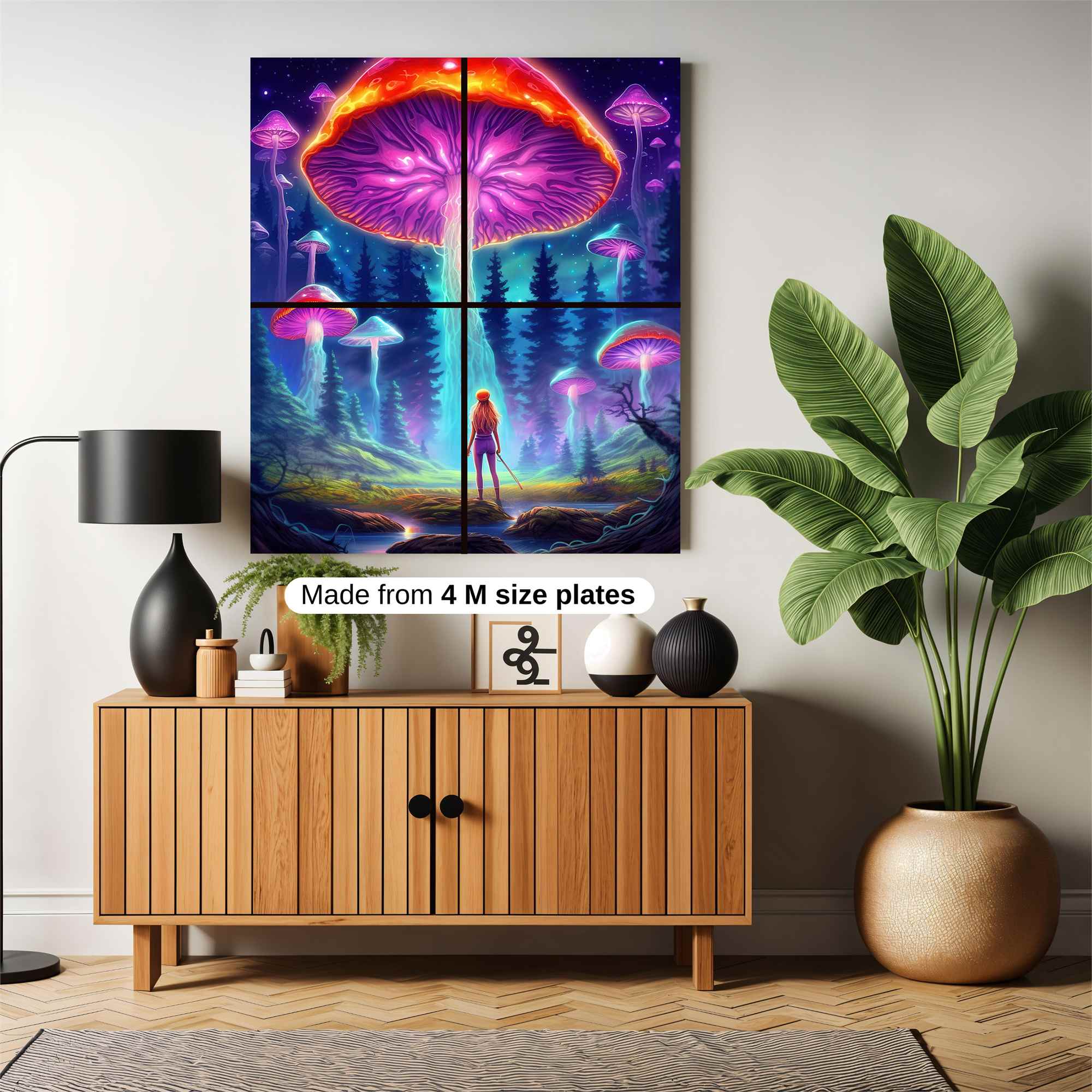 Mushroom Wonder Safe Wall Magnetic / M