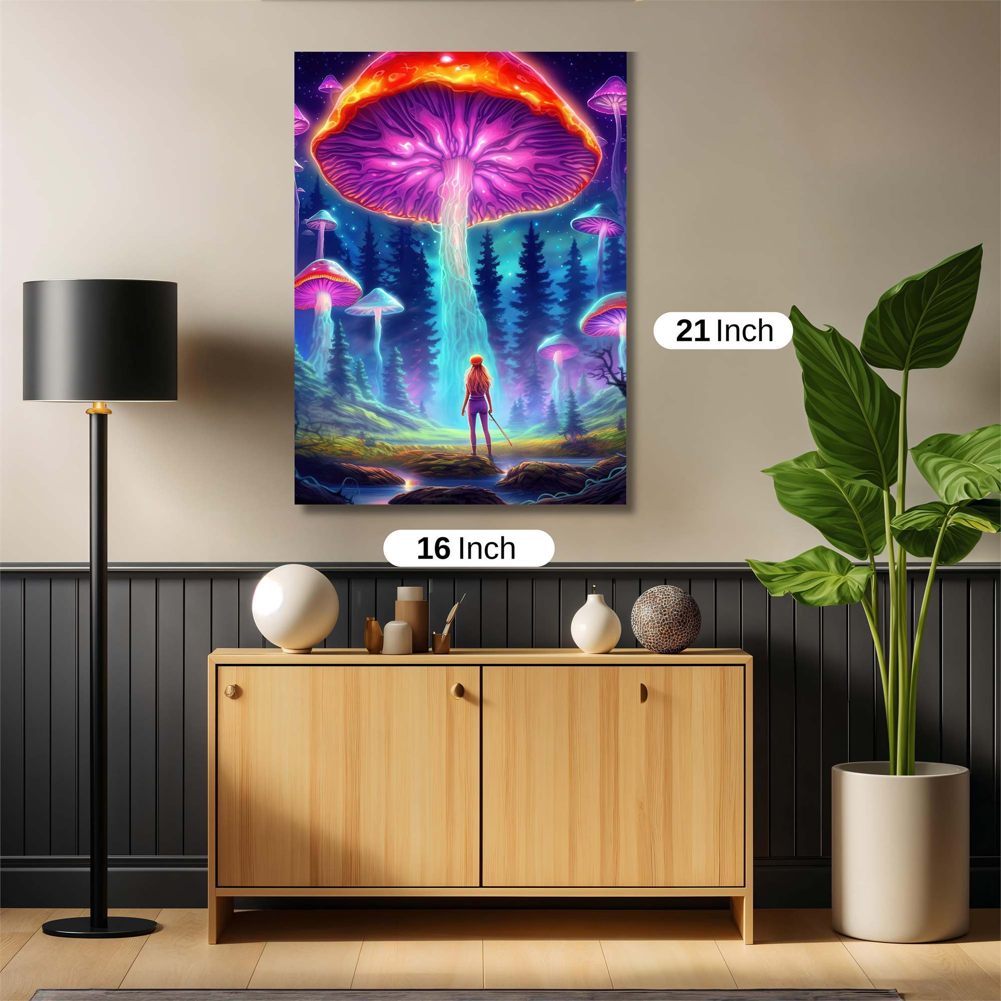 Mushroom Wonder Safe Wall Magnetic / M