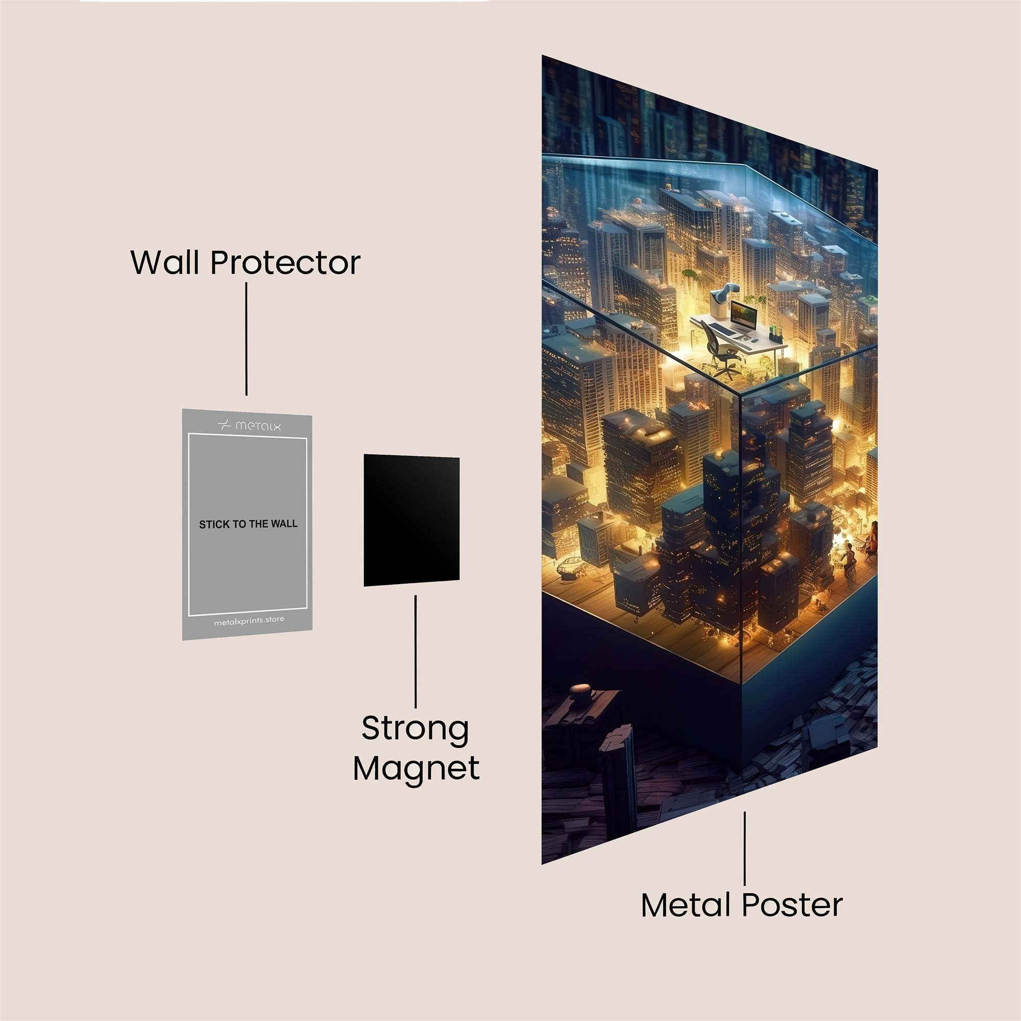 City Enigma Safe Wall Magnetic / M