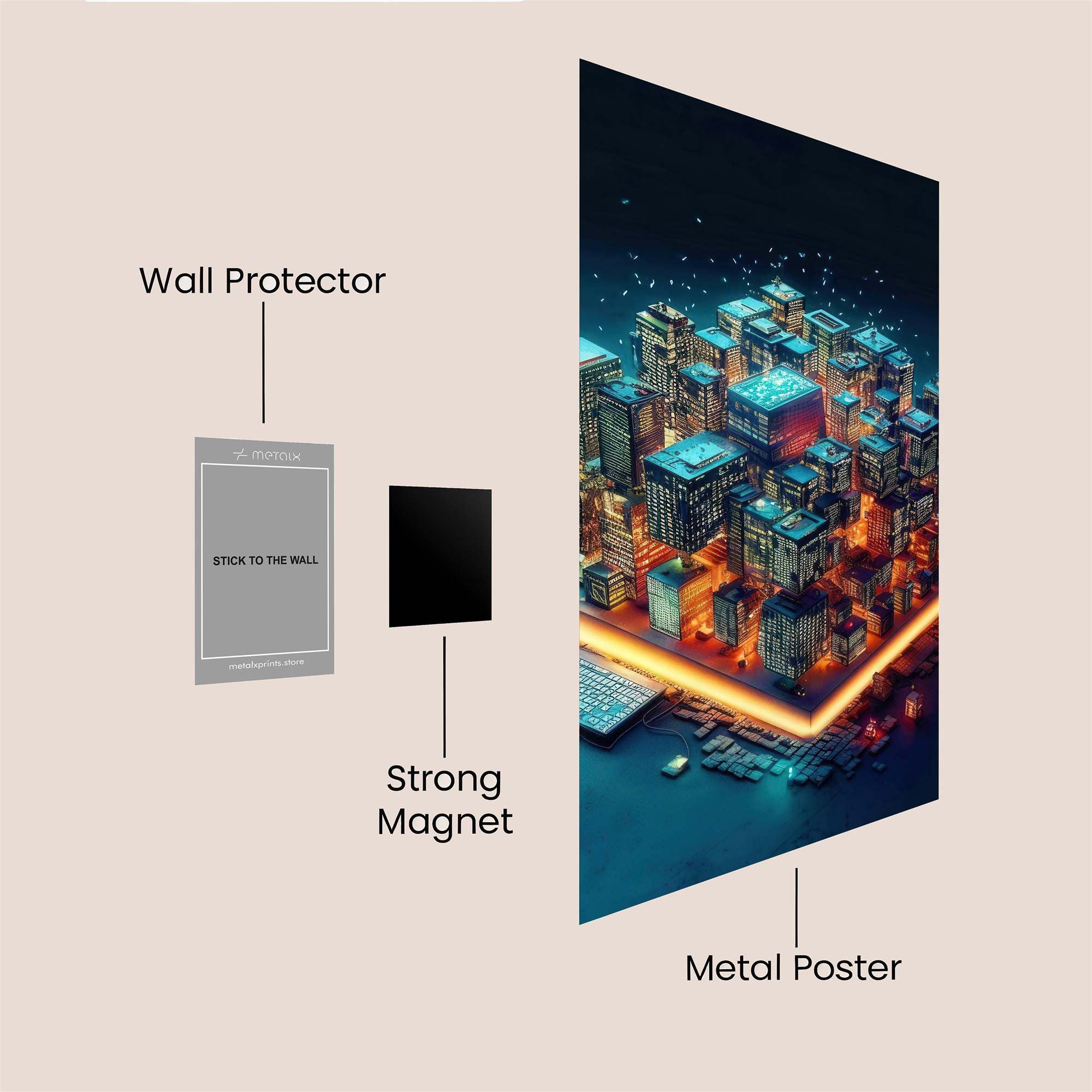 Matrix Glow Safe Wall Magnetic / M