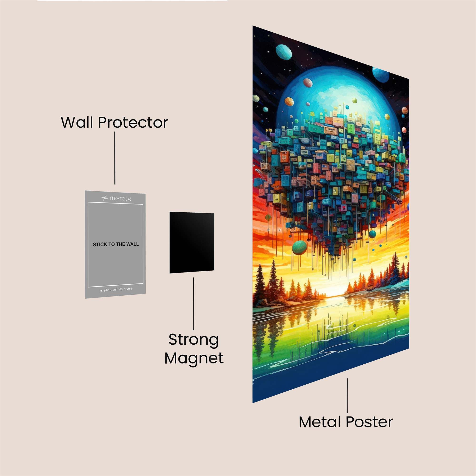 Cosmic Serenity Safe Wall Magnetic / M