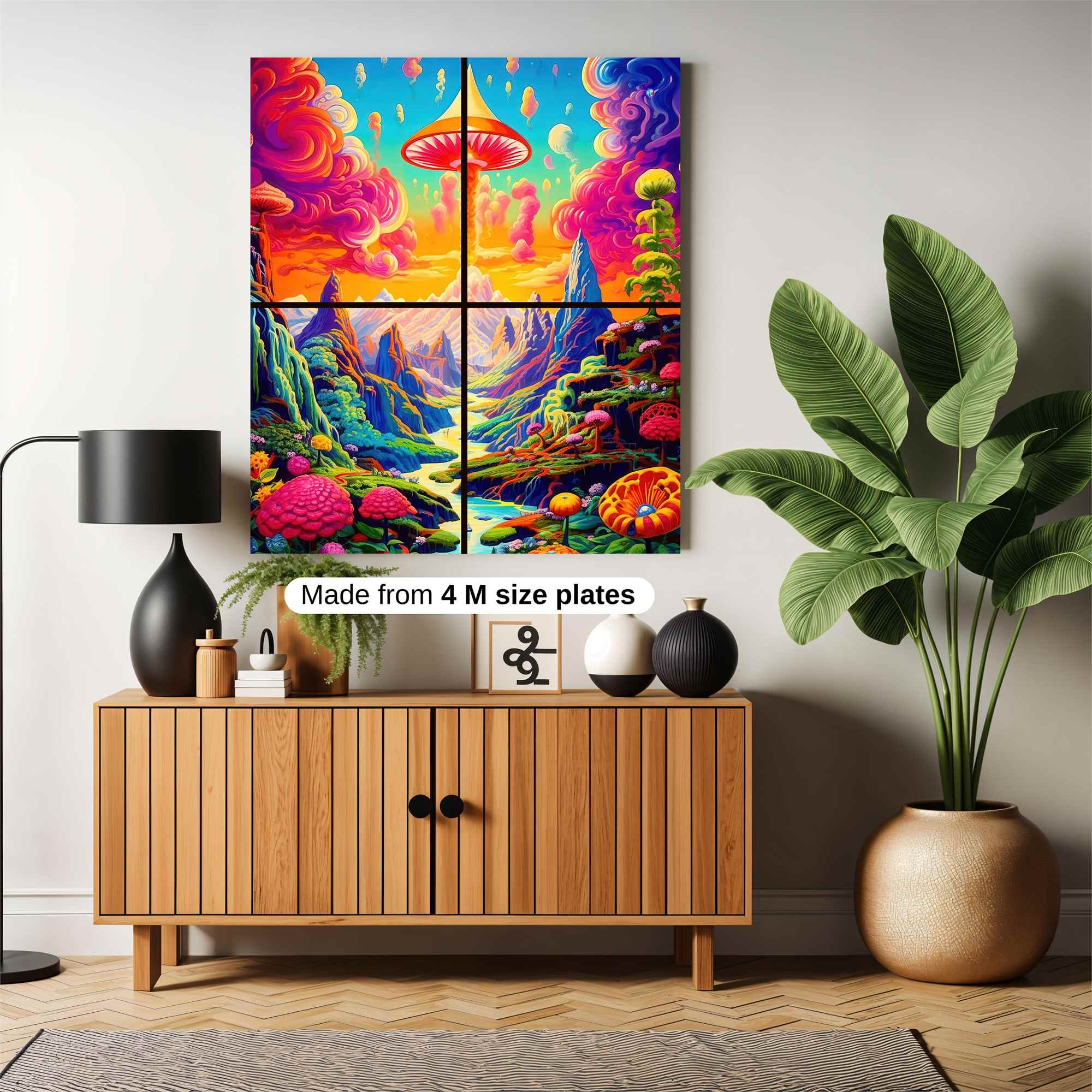 Mushroom Rapture Safe Wall Magnetic / M