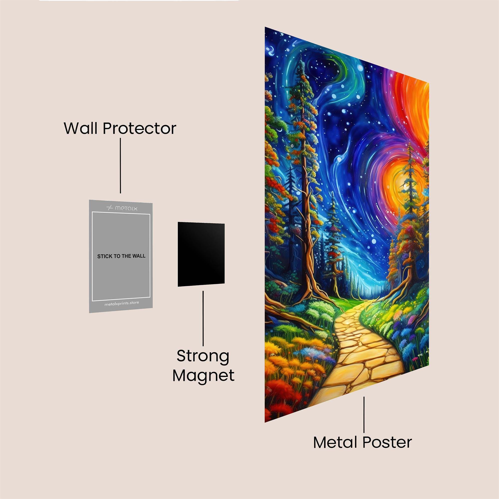 Cosmic Serenity Safe Wall Magnetic / M