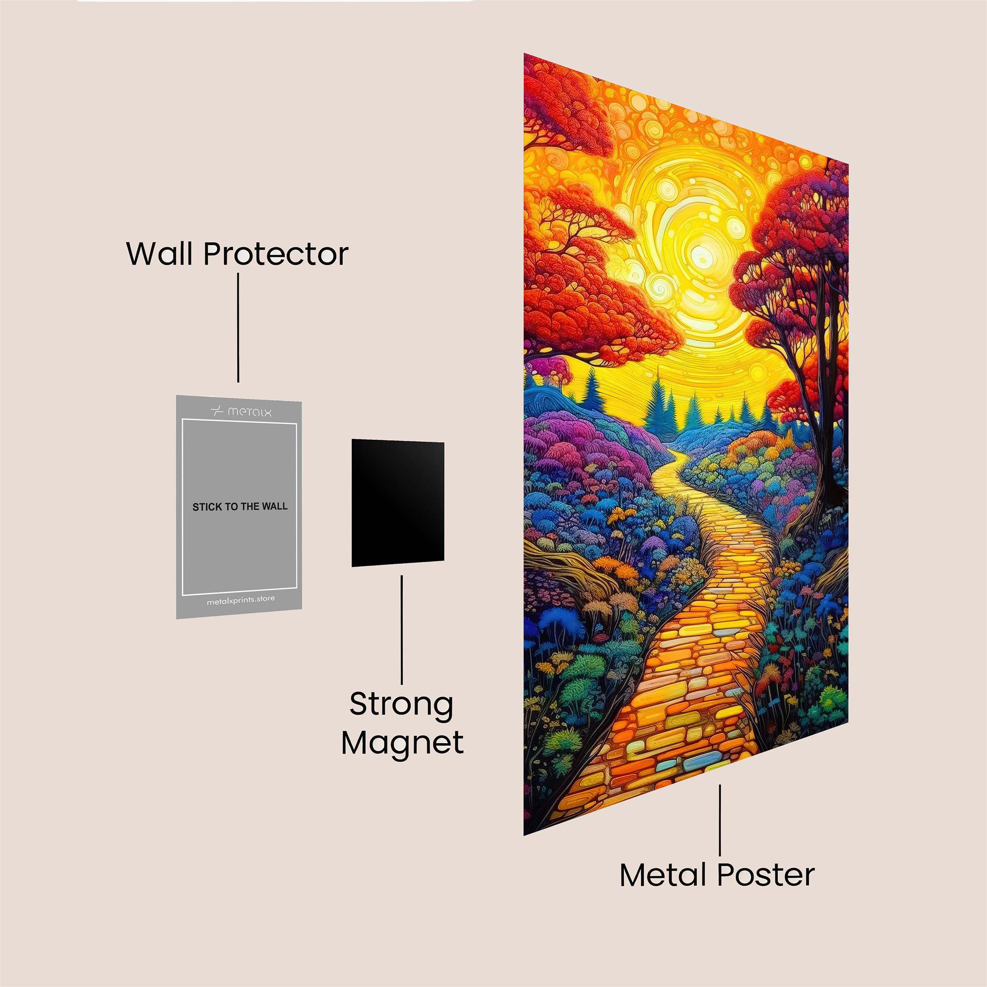 Sunset Serenity Safe Wall Magnetic / M