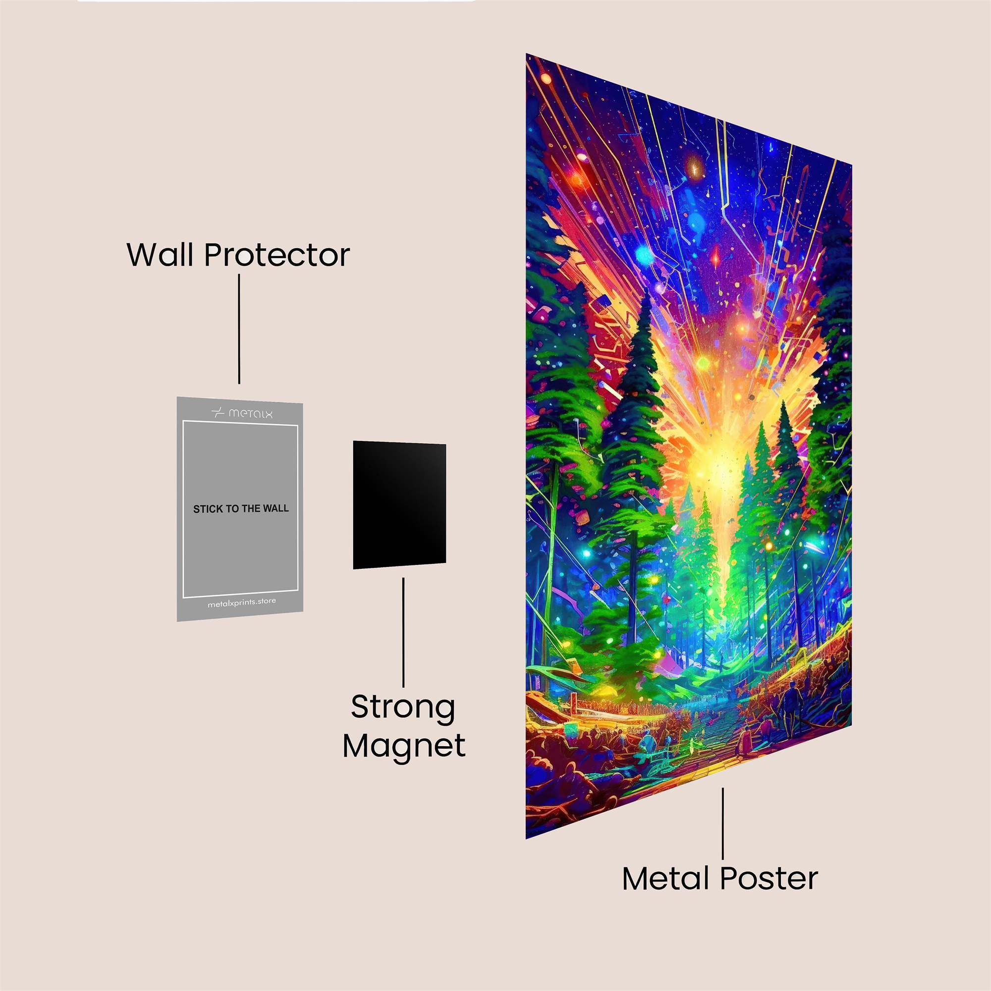 Cosmic Serenity Safe Wall Magnetic / M