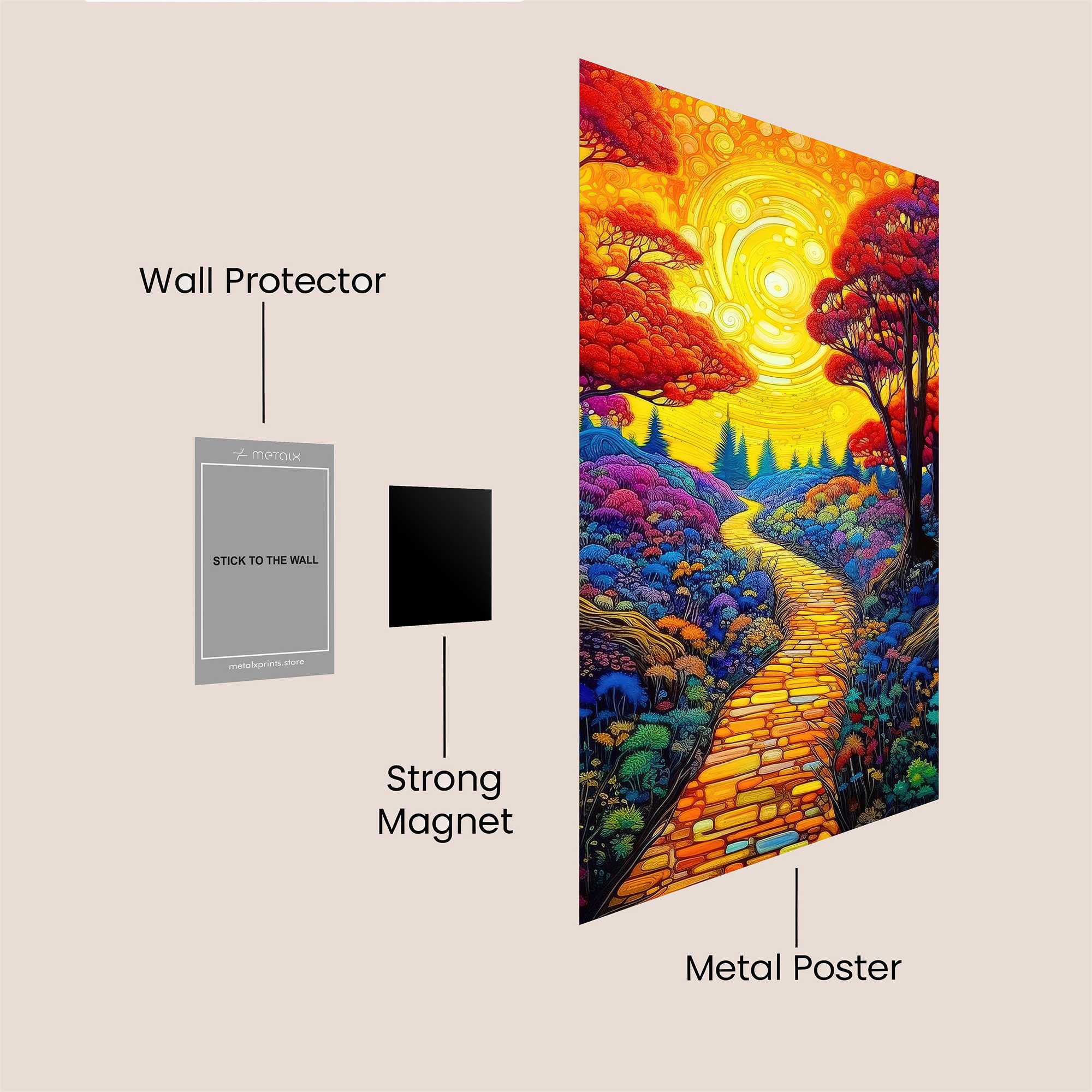 Sunset Serenity Safe Wall Magnetic / M