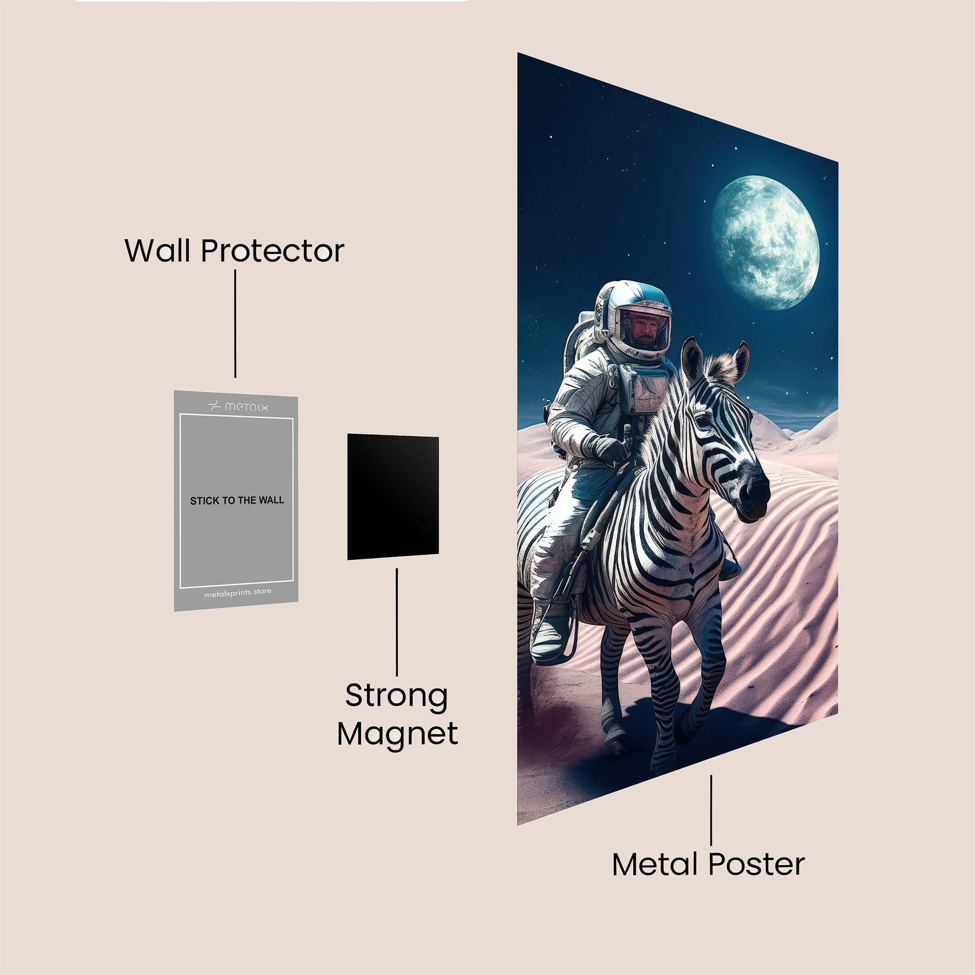 Astronaut Zephyr Safe Wall Magnetic / M