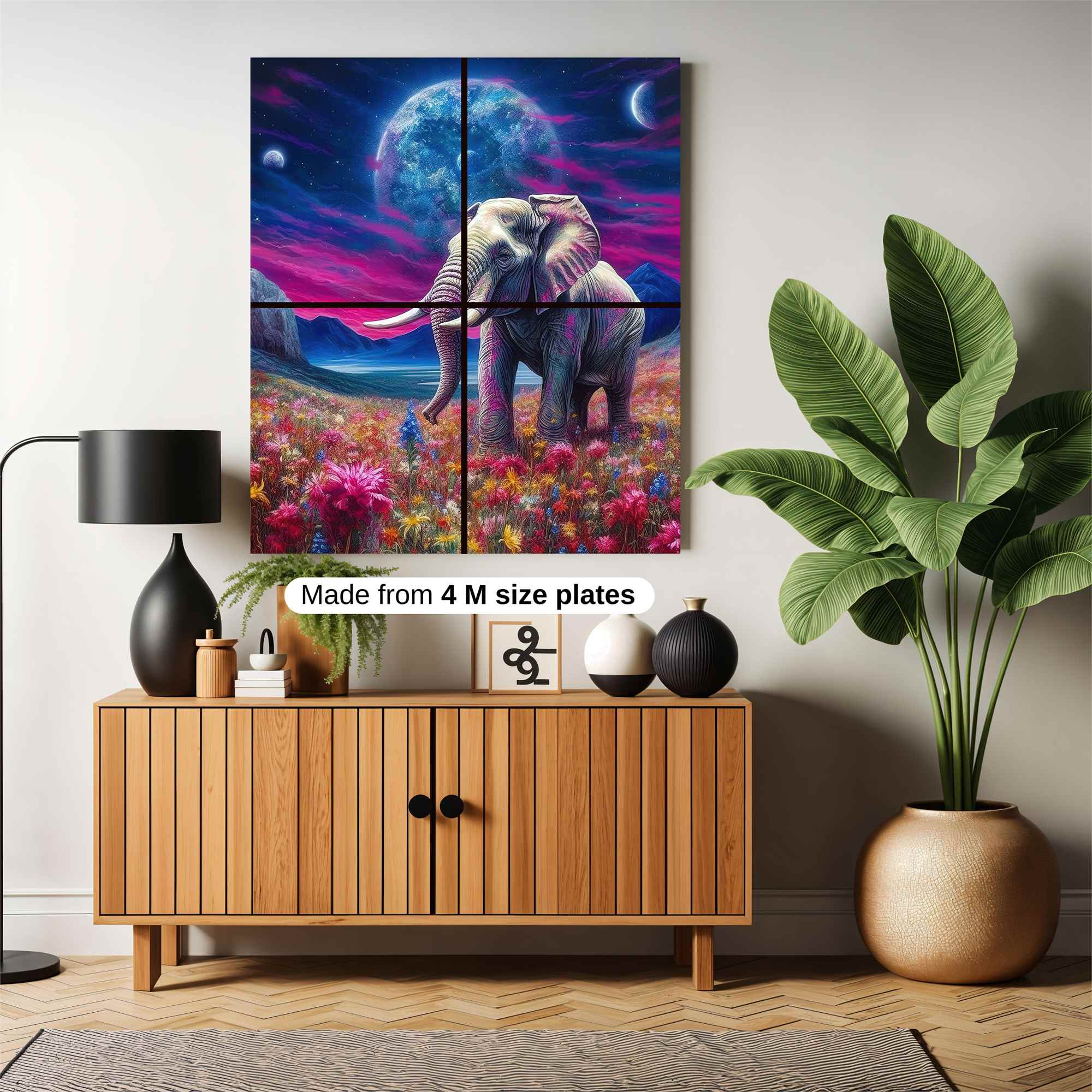 Elephant Dreamscape Safe Wall Magnetic / M