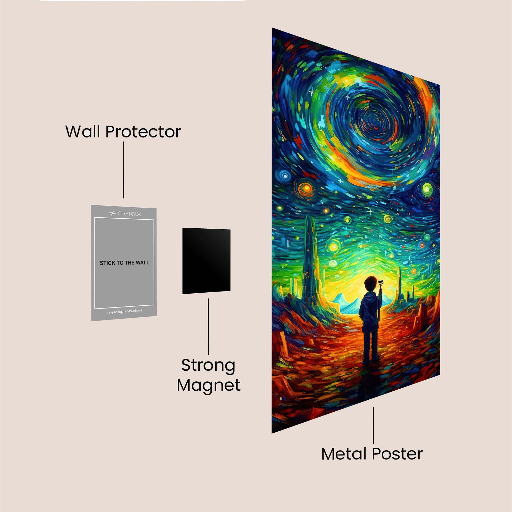 Cosmic Wonder Safe Wall Magnetic / M