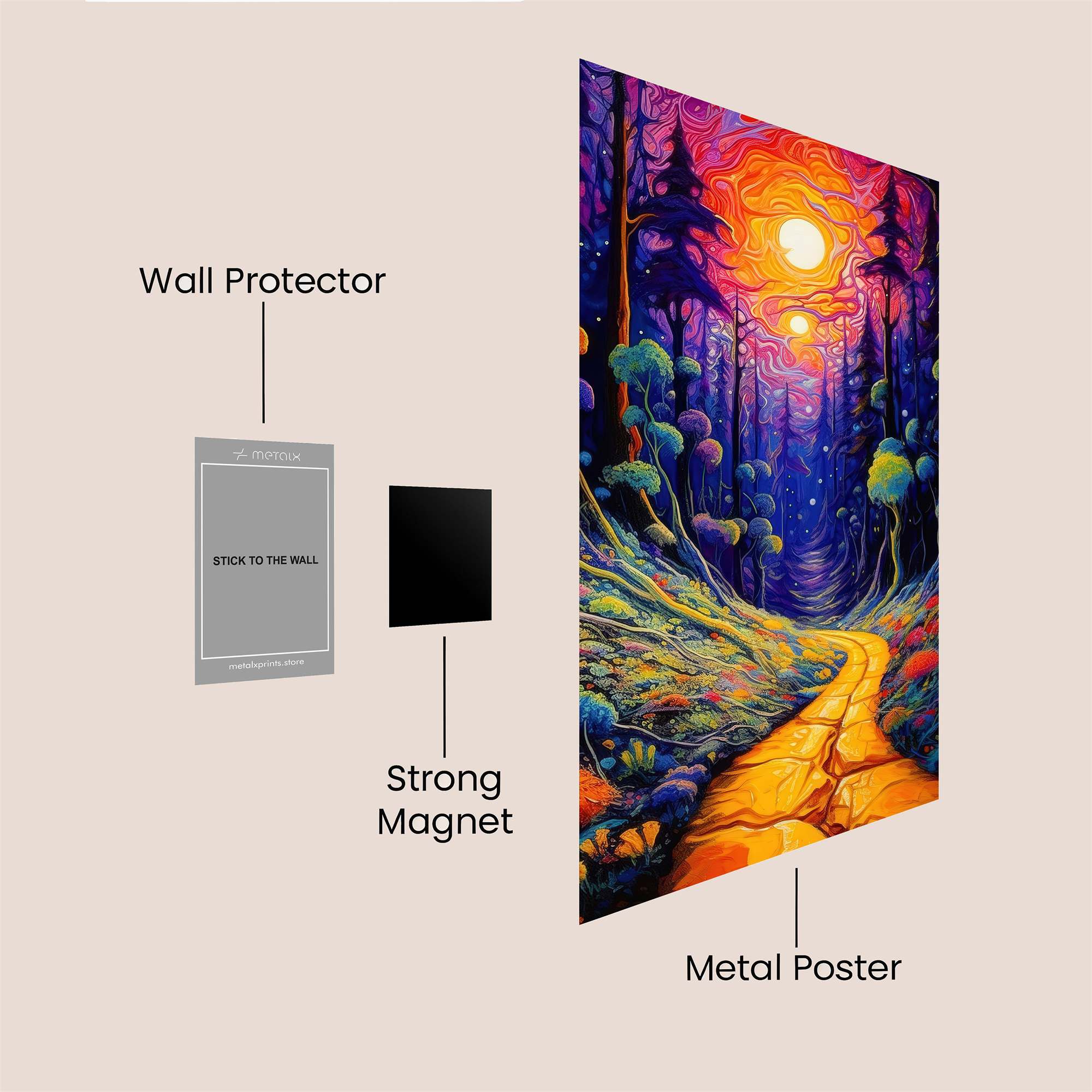 Enchanted Whimsy Safe Wall Magnetic / M