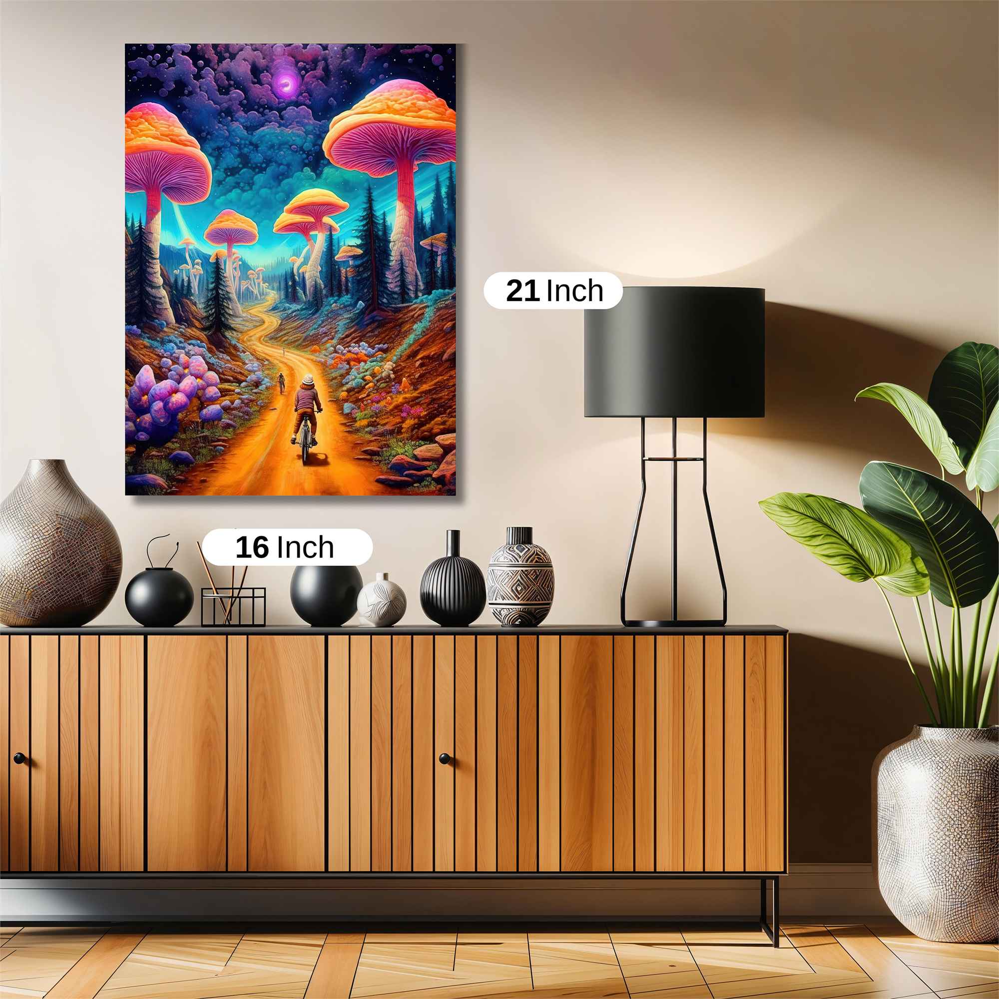 Mushroom Dreamscape Safe Wall Magnetic / M
