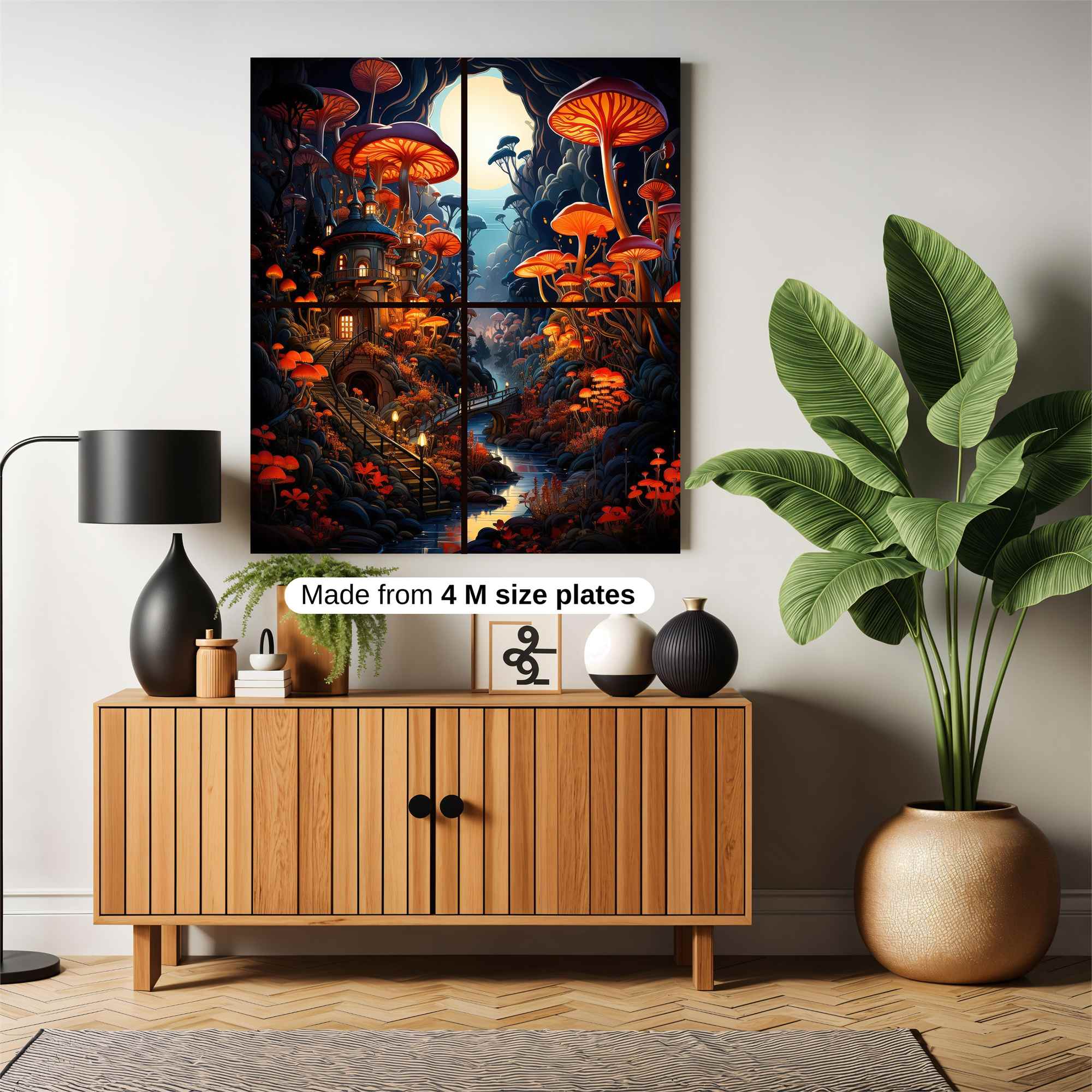 MushroomWhimsy Safe Wall Magnetic / M
