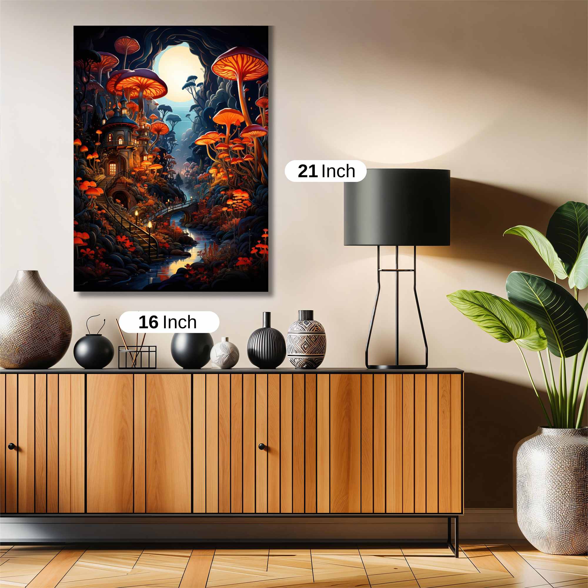 MushroomWhimsy Safe Wall Magnetic / M