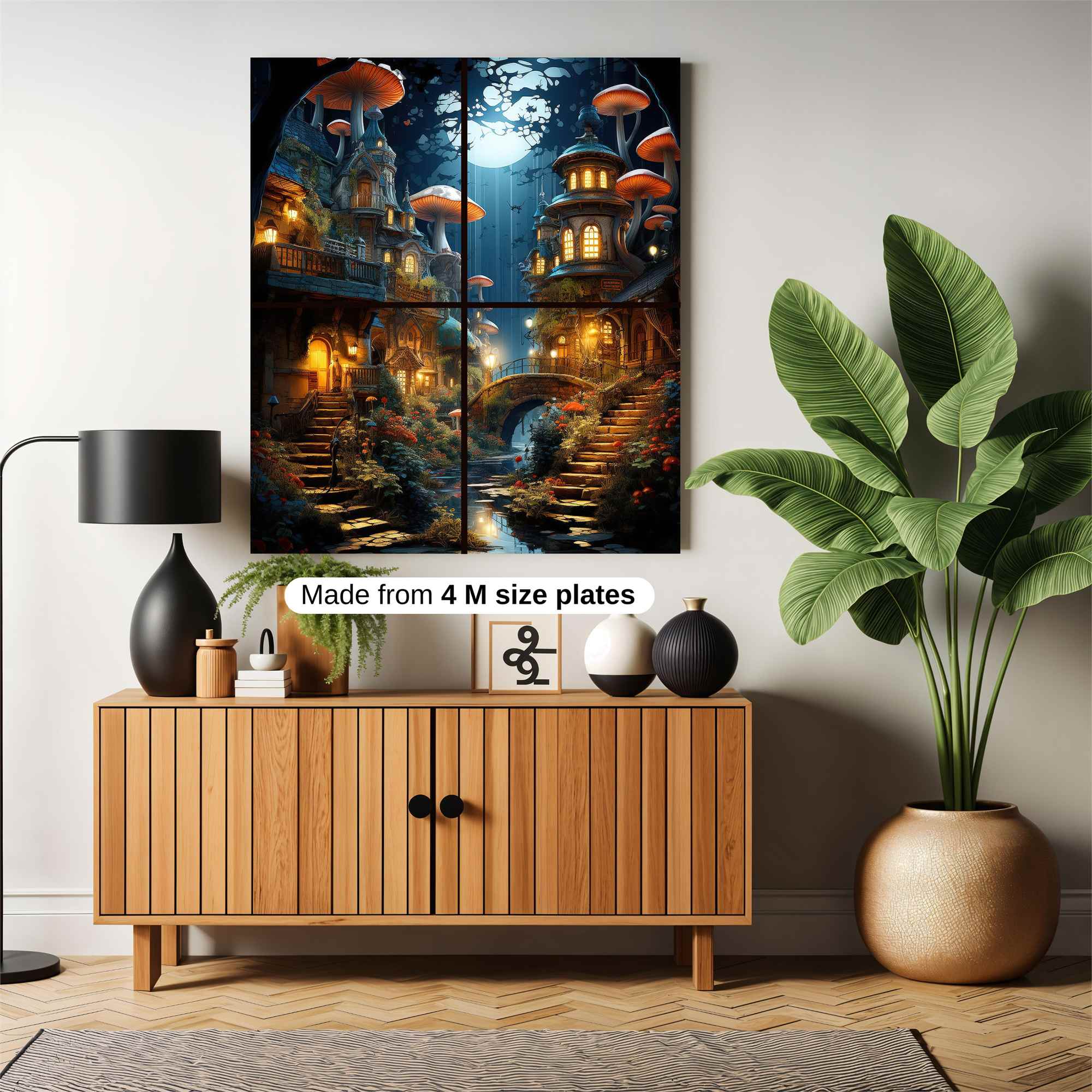 MushroomWhimsy Safe Wall Magnetic / M