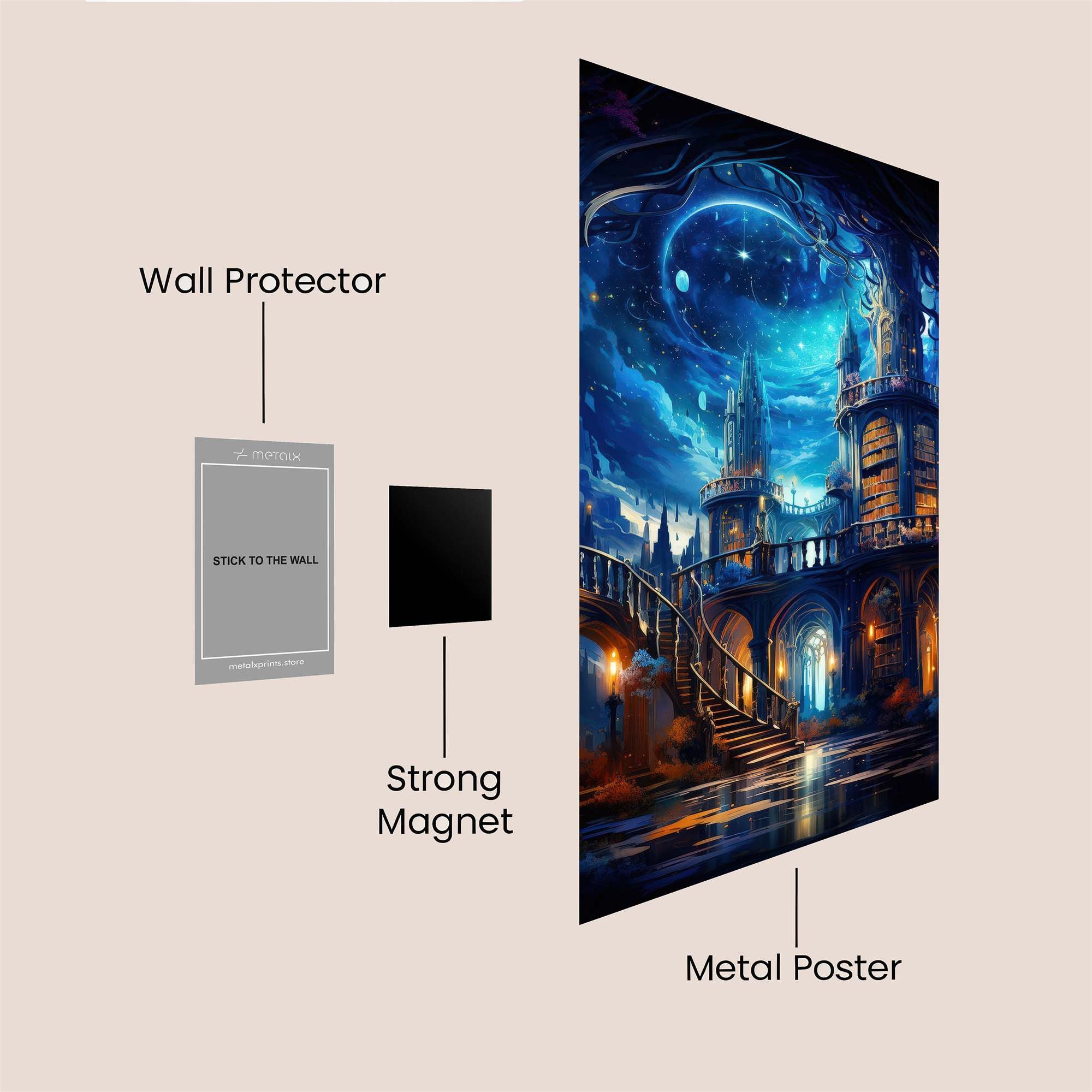 Moonlit Enchantment Safe Wall Magnetic / M