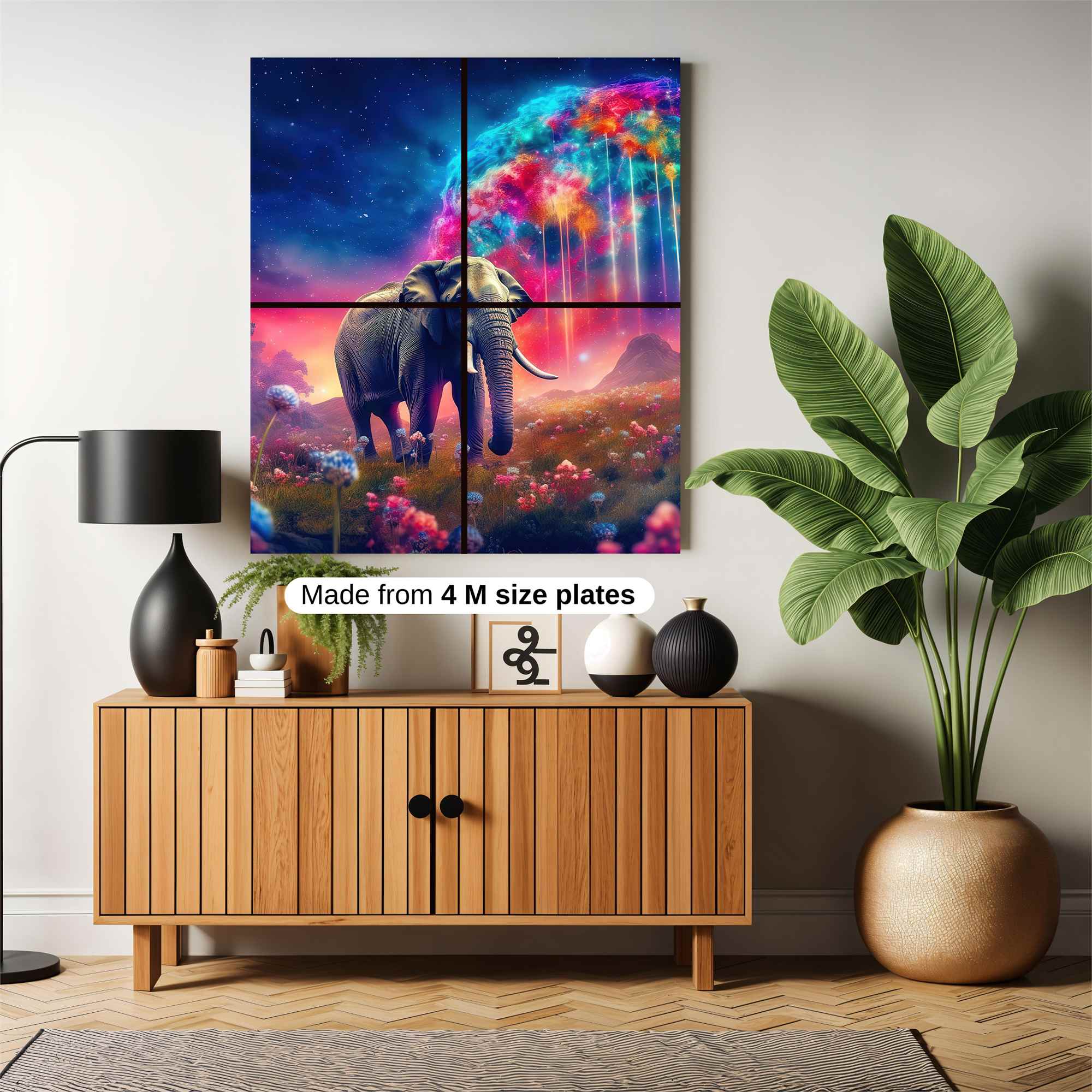 Elephant Dreamscape Safe Wall Magnetic / M