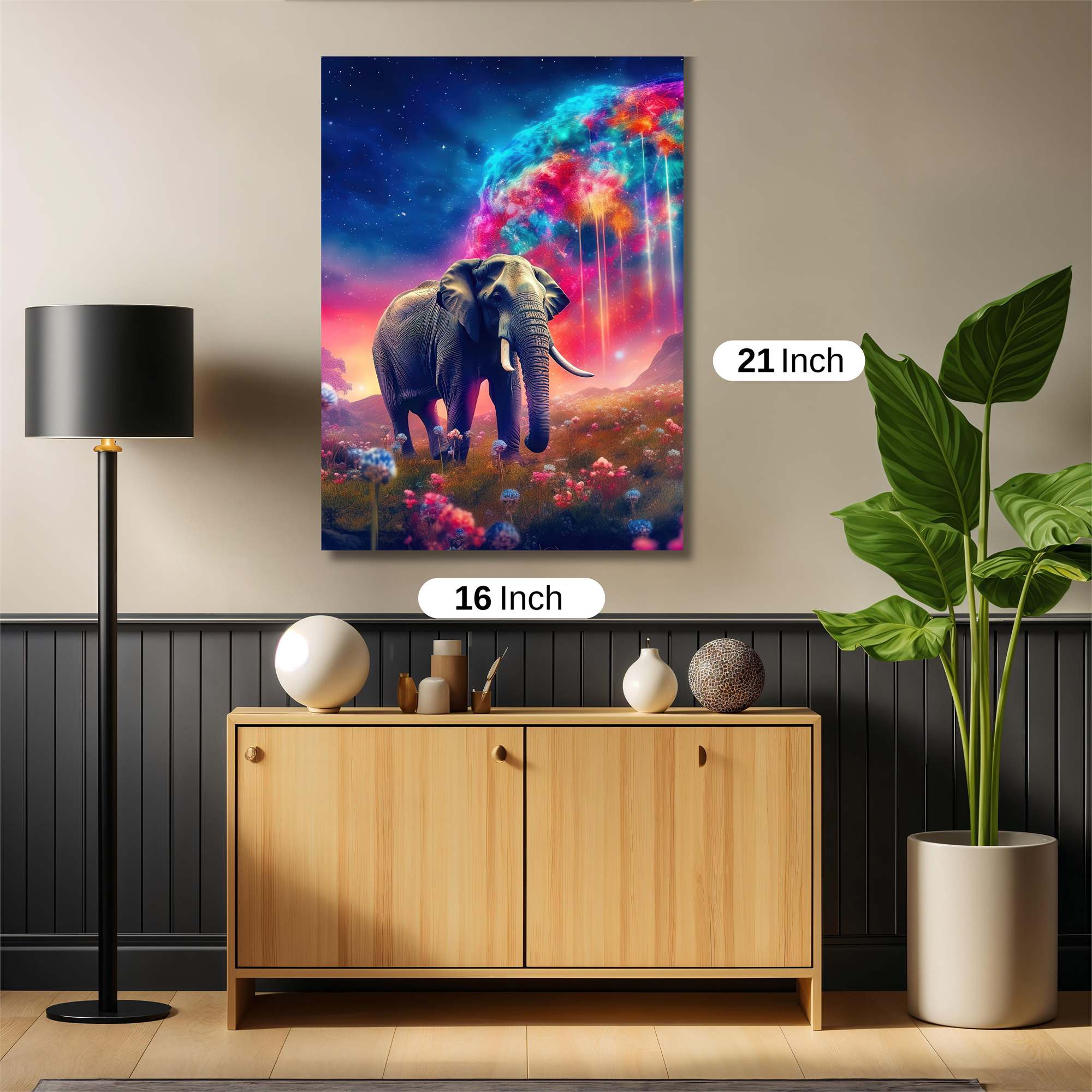 Elephant Dreamscape Safe Wall Magnetic / M