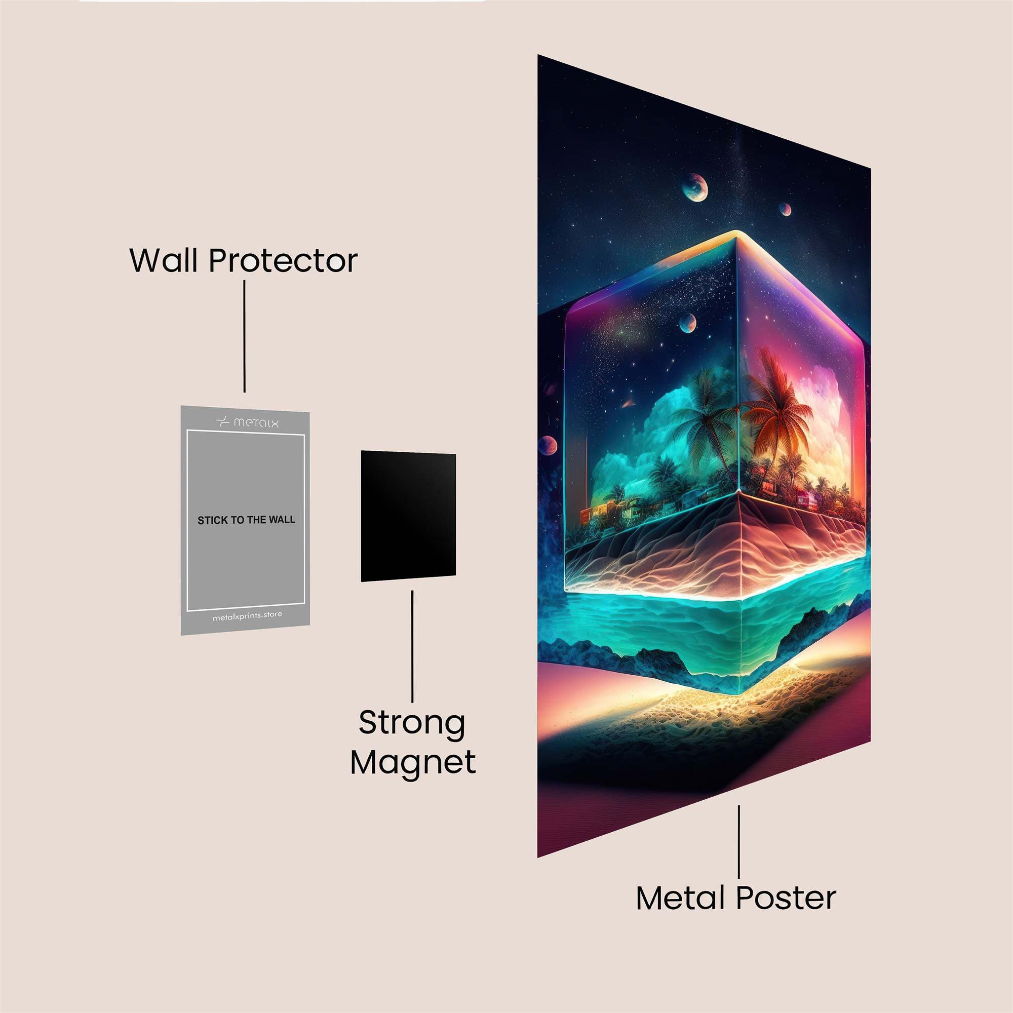 Island Dreamscape Safe Wall Magnetic / M