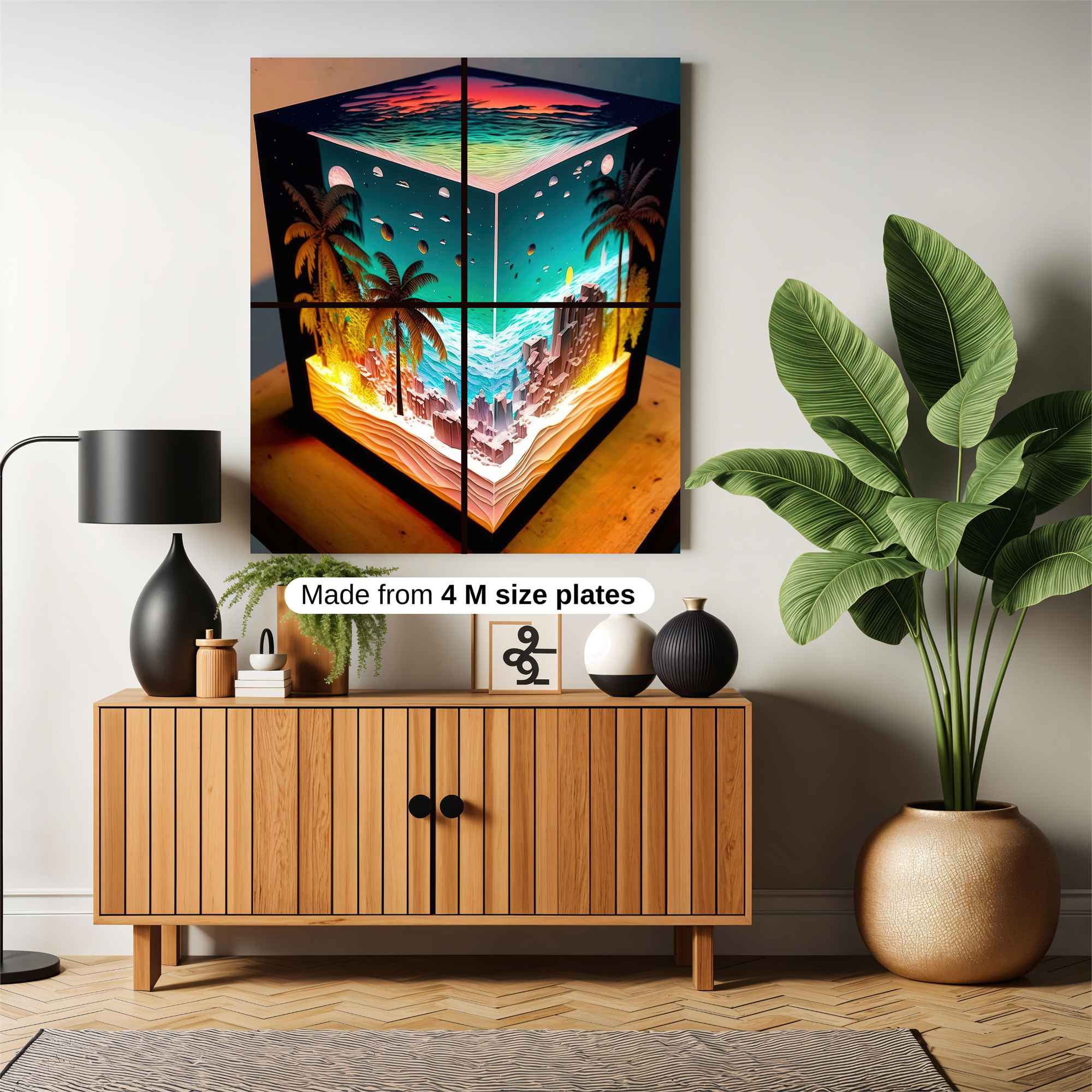 Island Serenity Safe Wall Magnetic / M