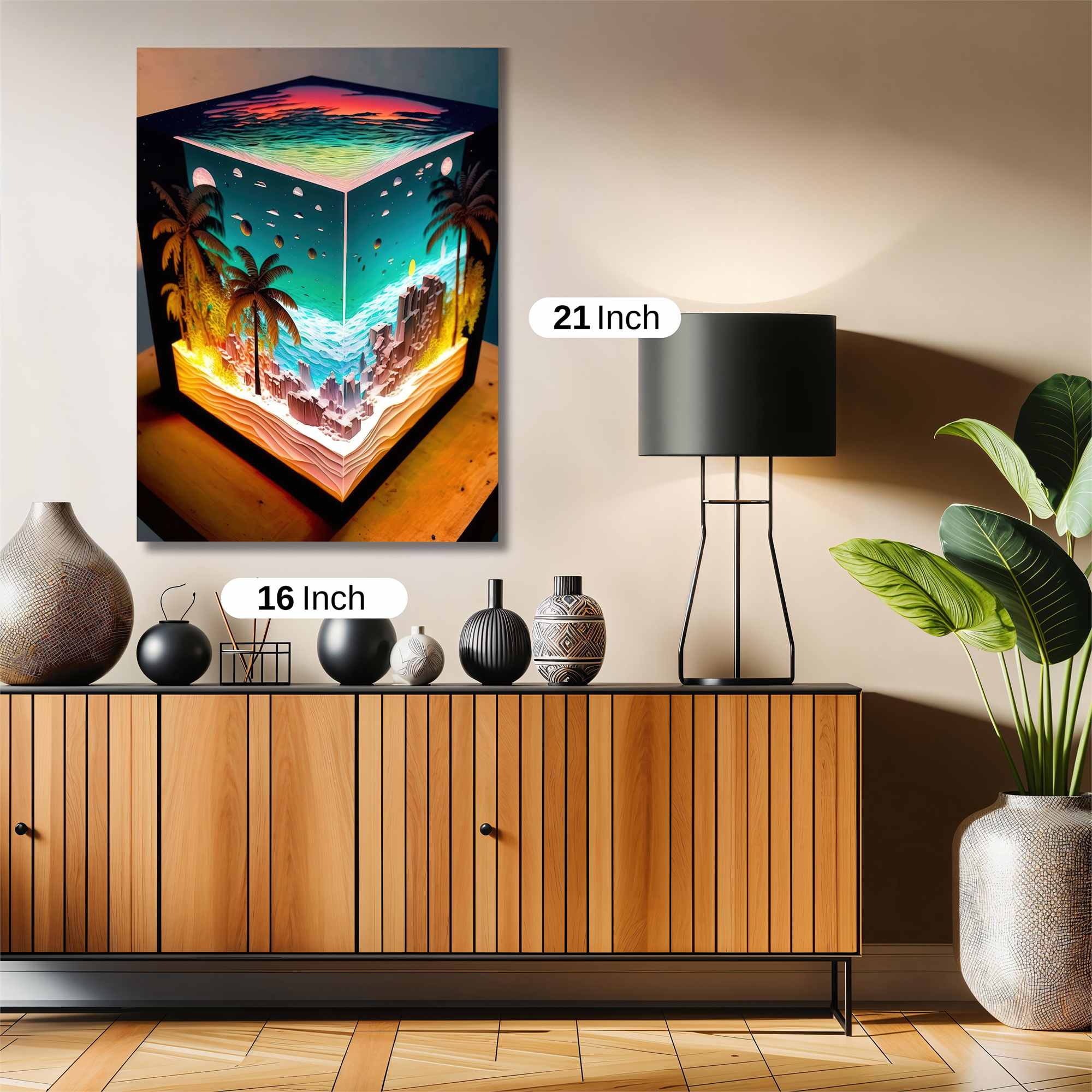 Island Serenity Safe Wall Magnetic / M