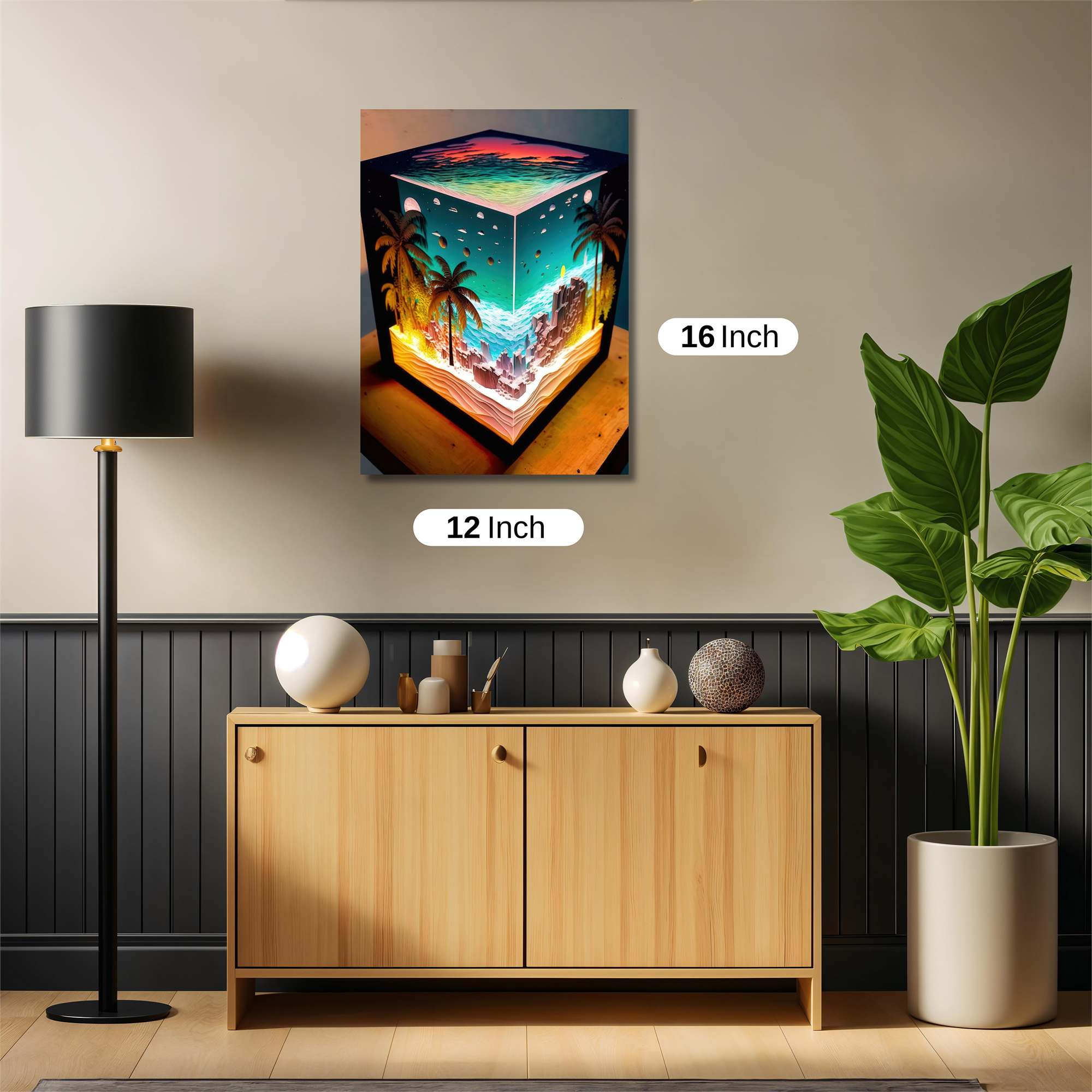 Island Serenity Safe Wall Magnetic / M