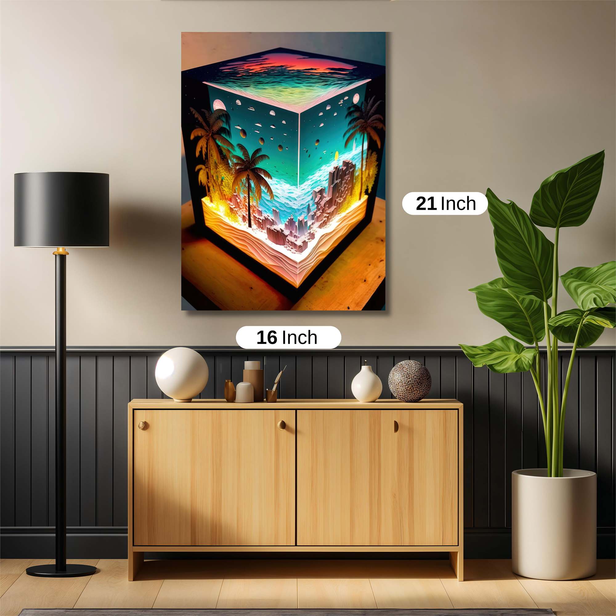 Island Serenity Safe Wall Magnetic / M