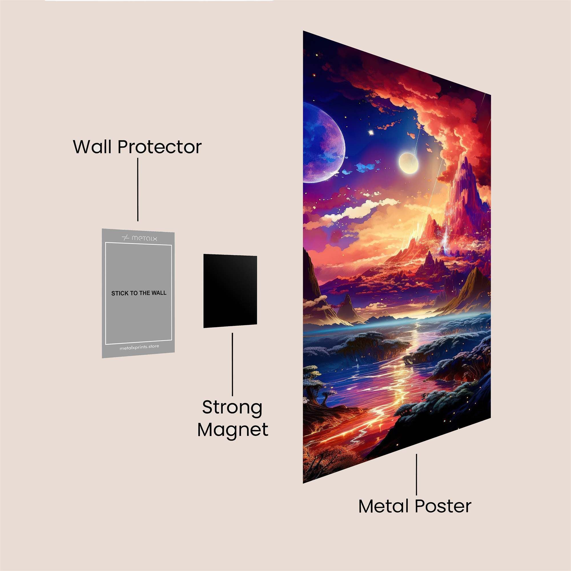 Cosmic Serenity Safe Wall Magnetic / M