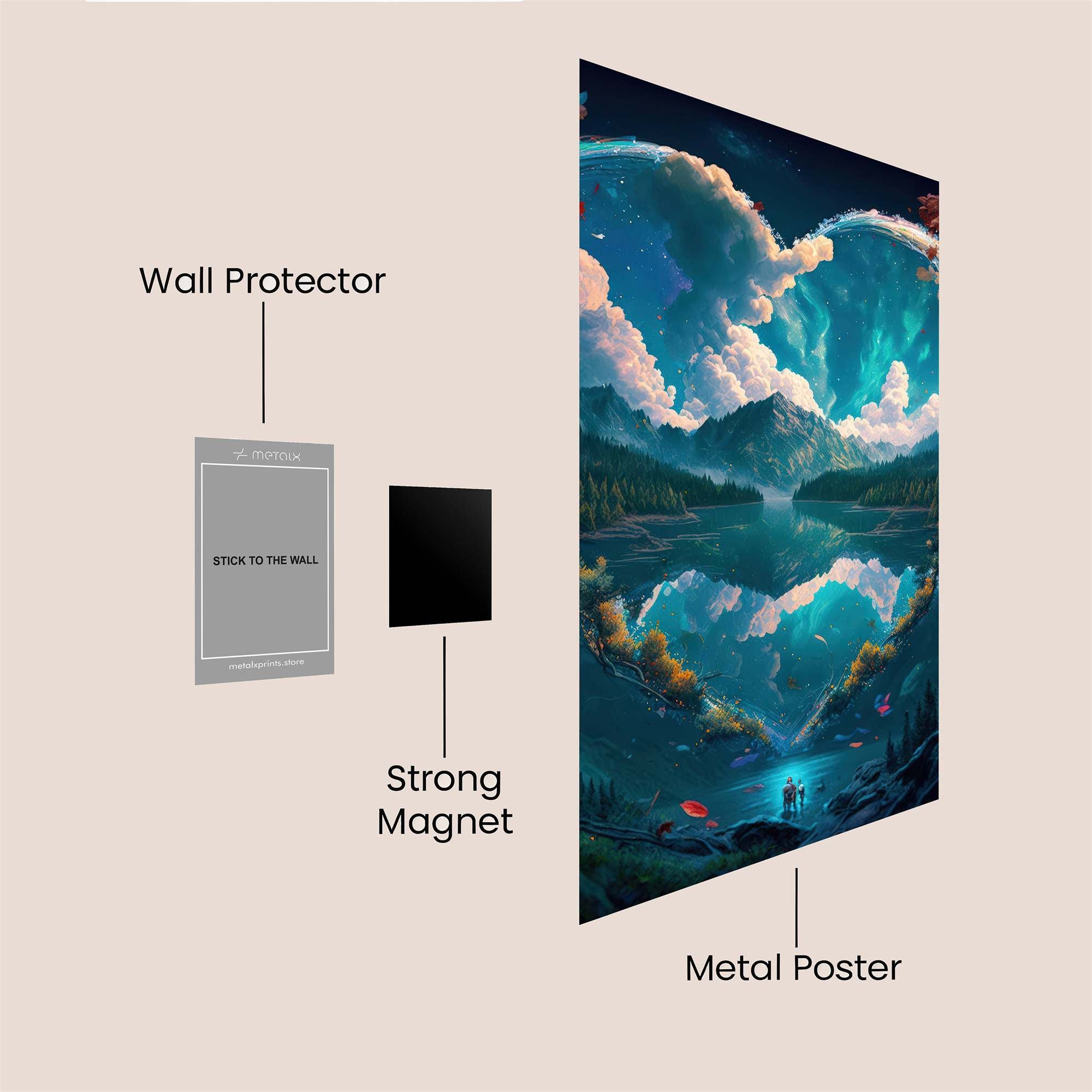 Heartscape Serenity Safe Wall Magnetic / M