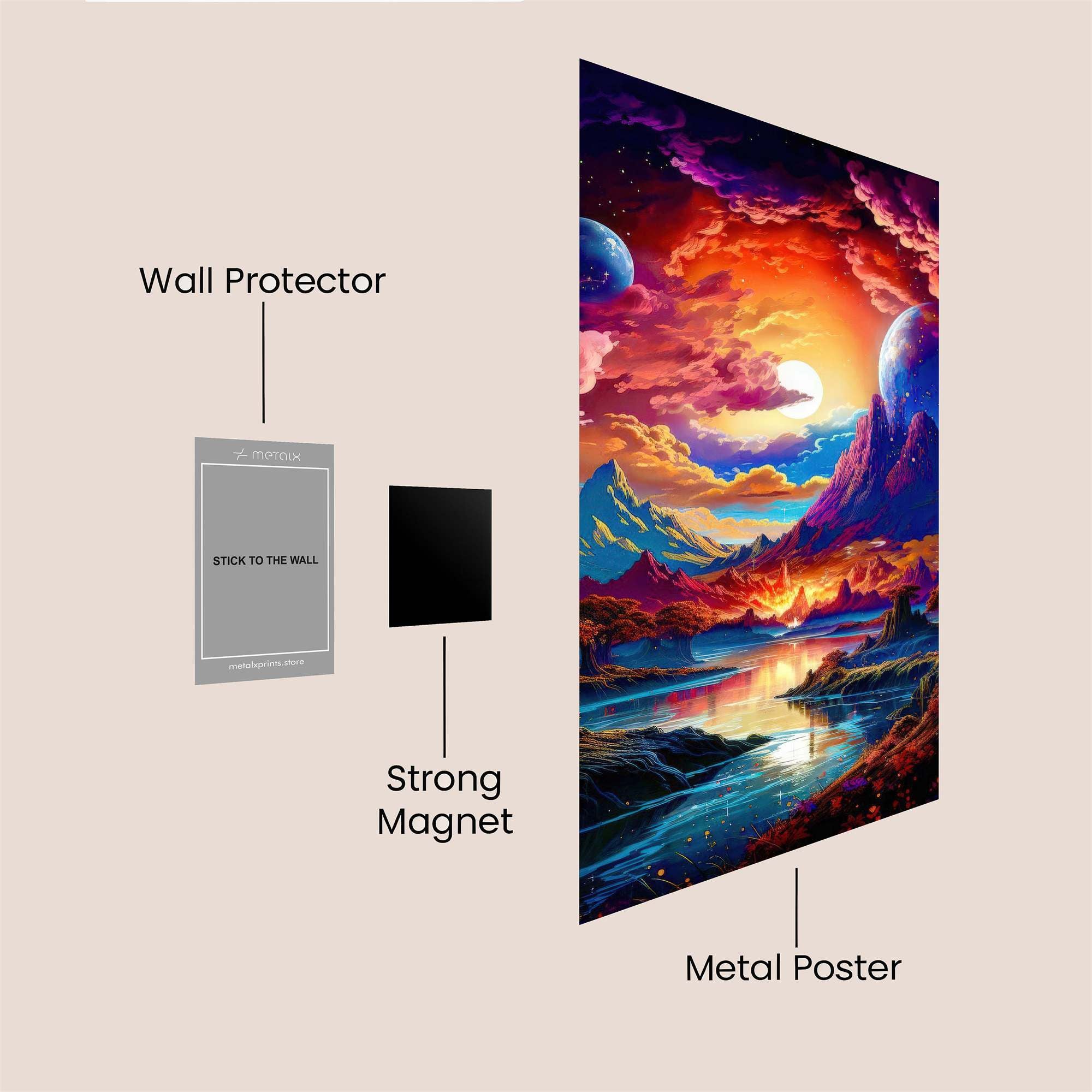 Cosmic Rapture Safe Wall Magnetic / M