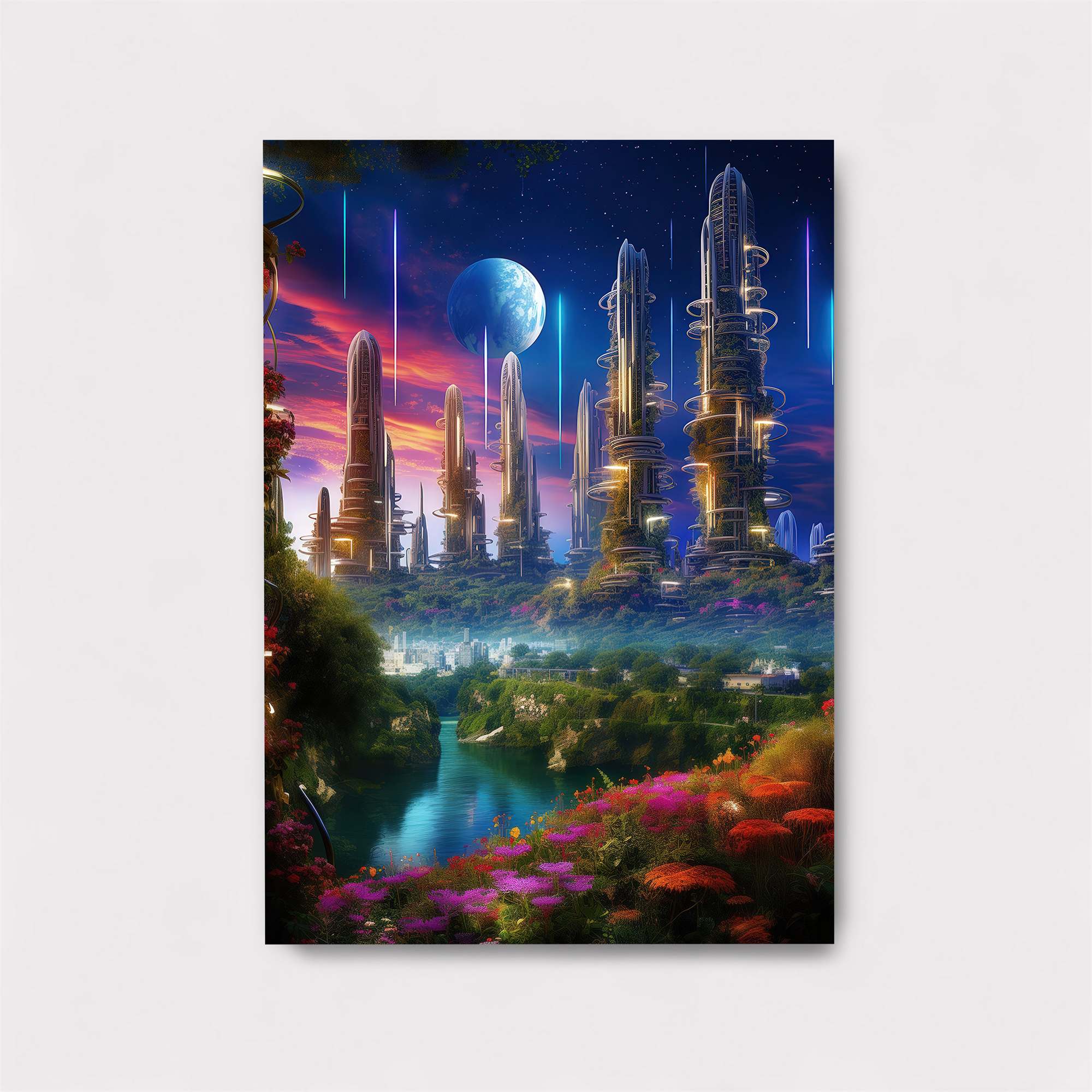 Futuristic Serenity Safe Wall Magnetic / M