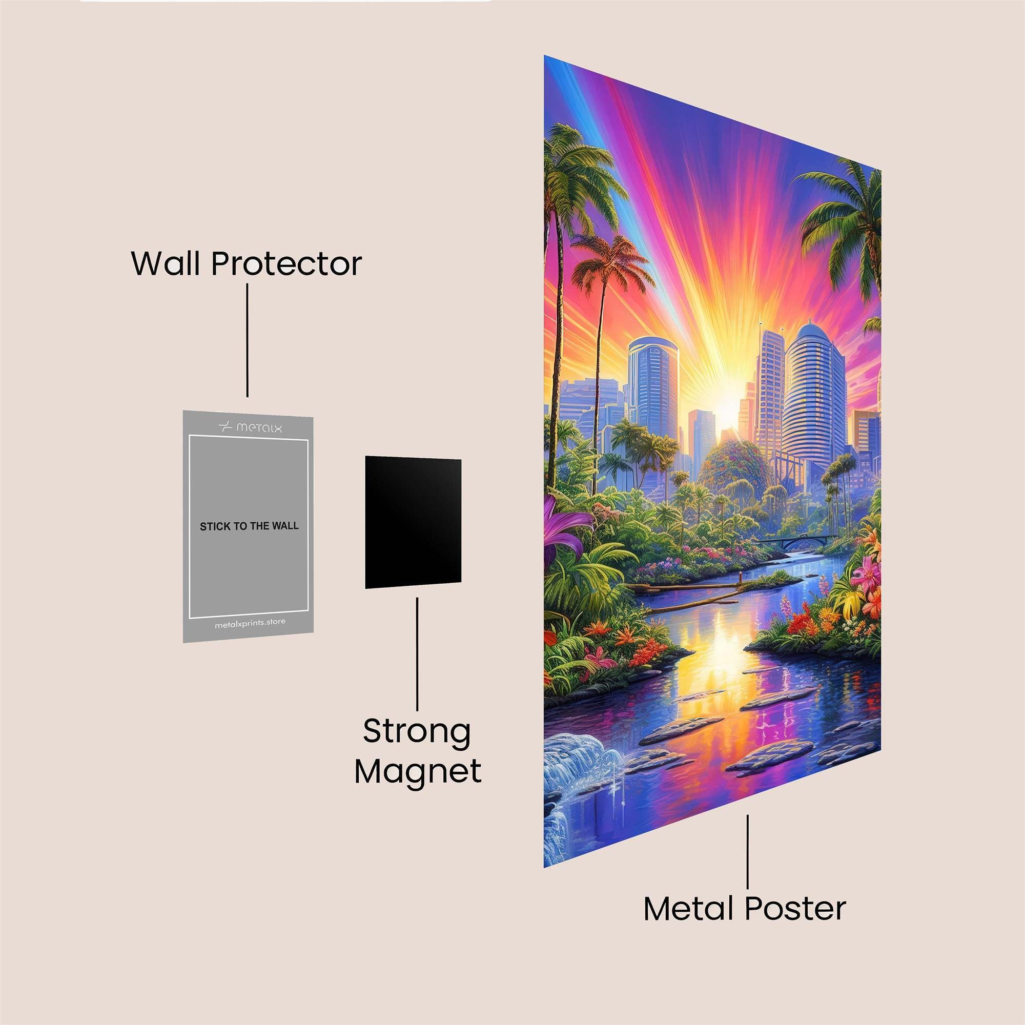 Urban Oasis Safe Wall Magnetic / M