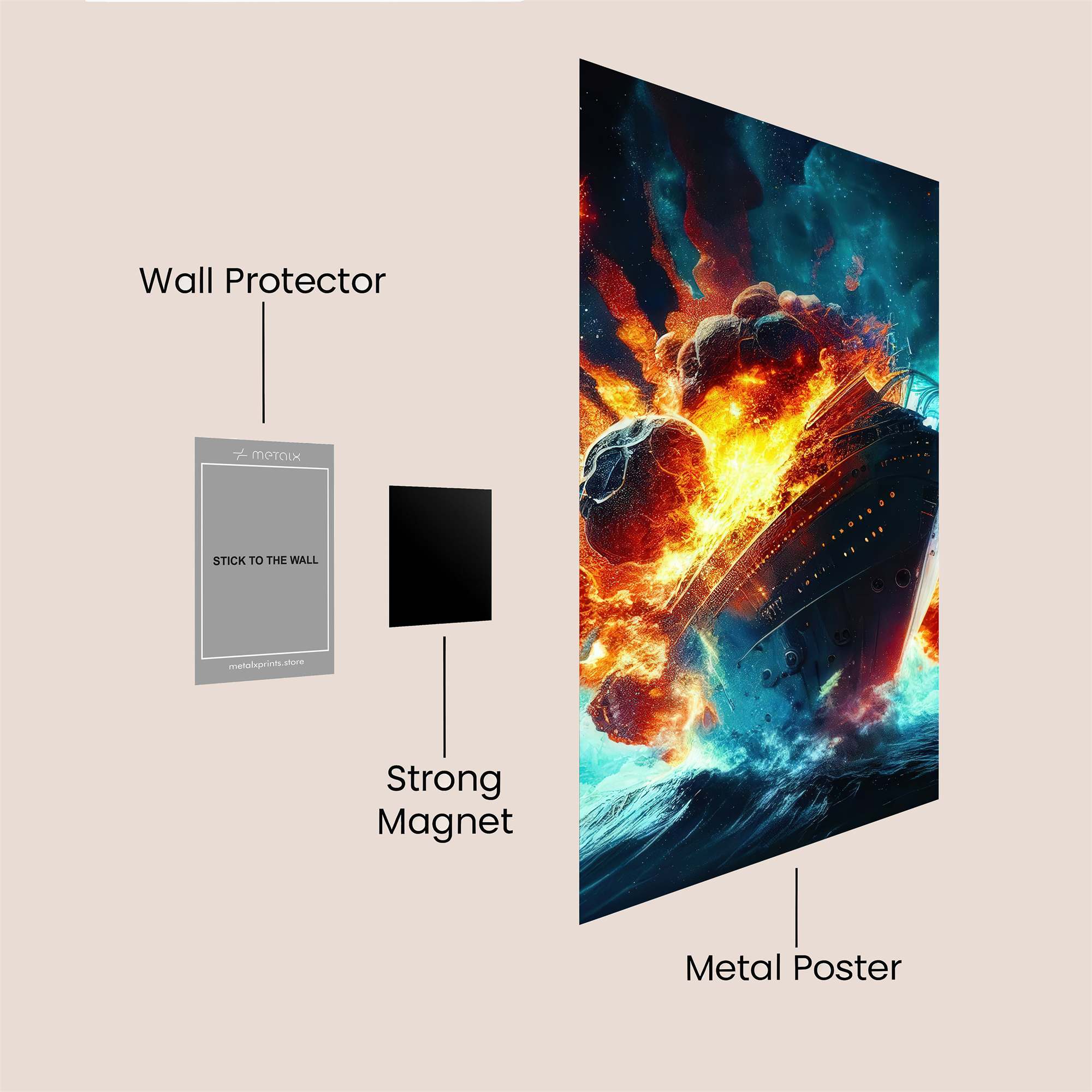 Titanic Turmoil Safe Wall Magnetic / M