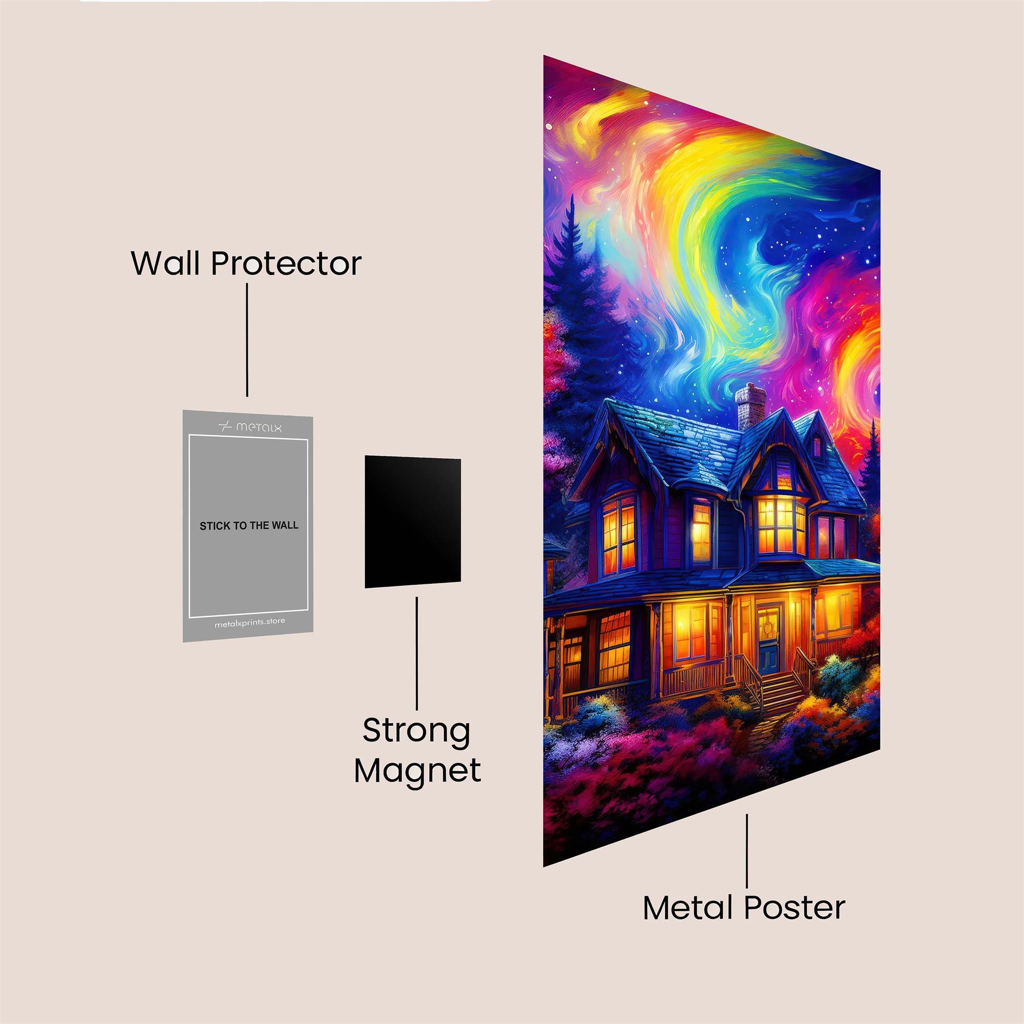 Aurora Haven Safe Wall Magnetic / M