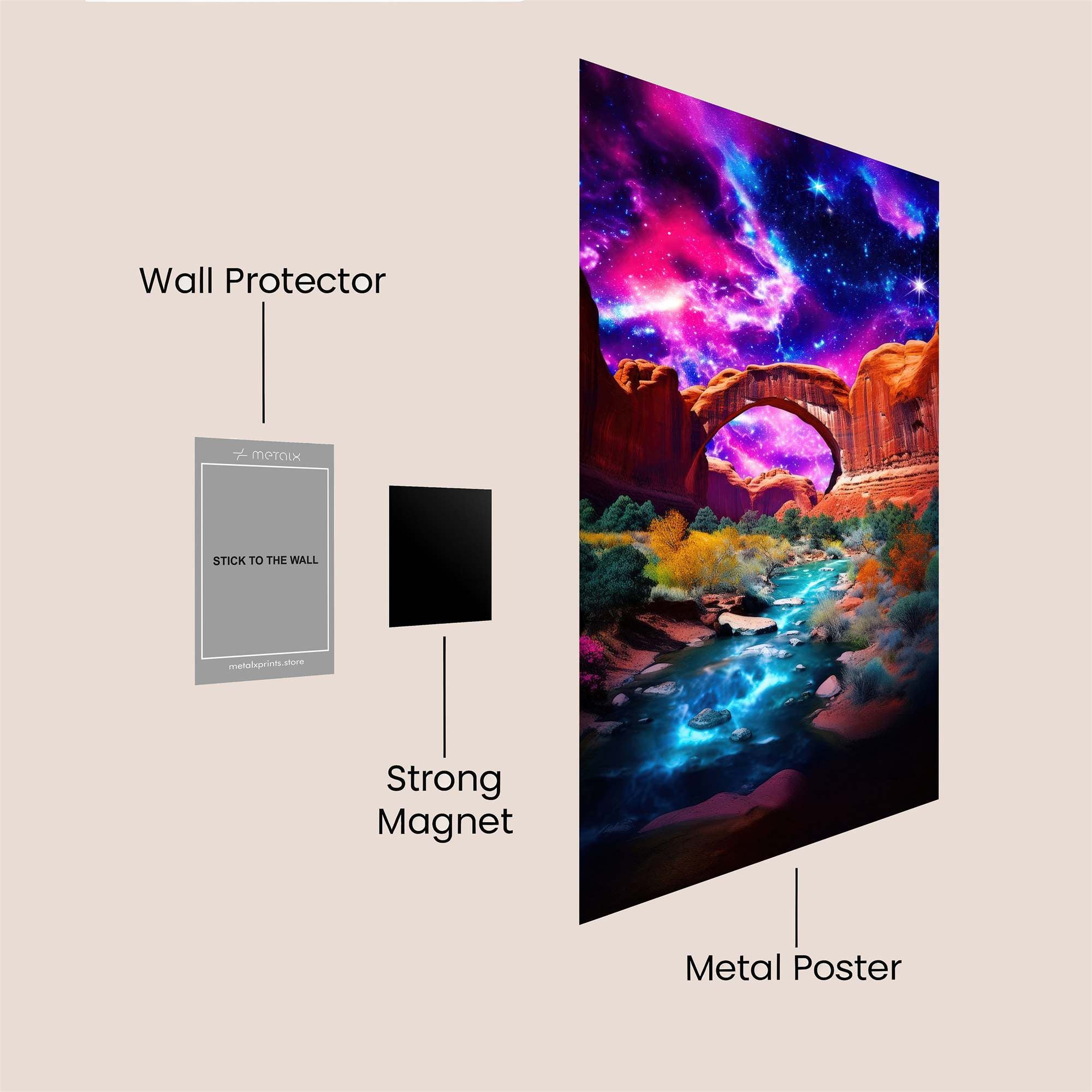Cosmic Serenity Safe Wall Magnetic / M