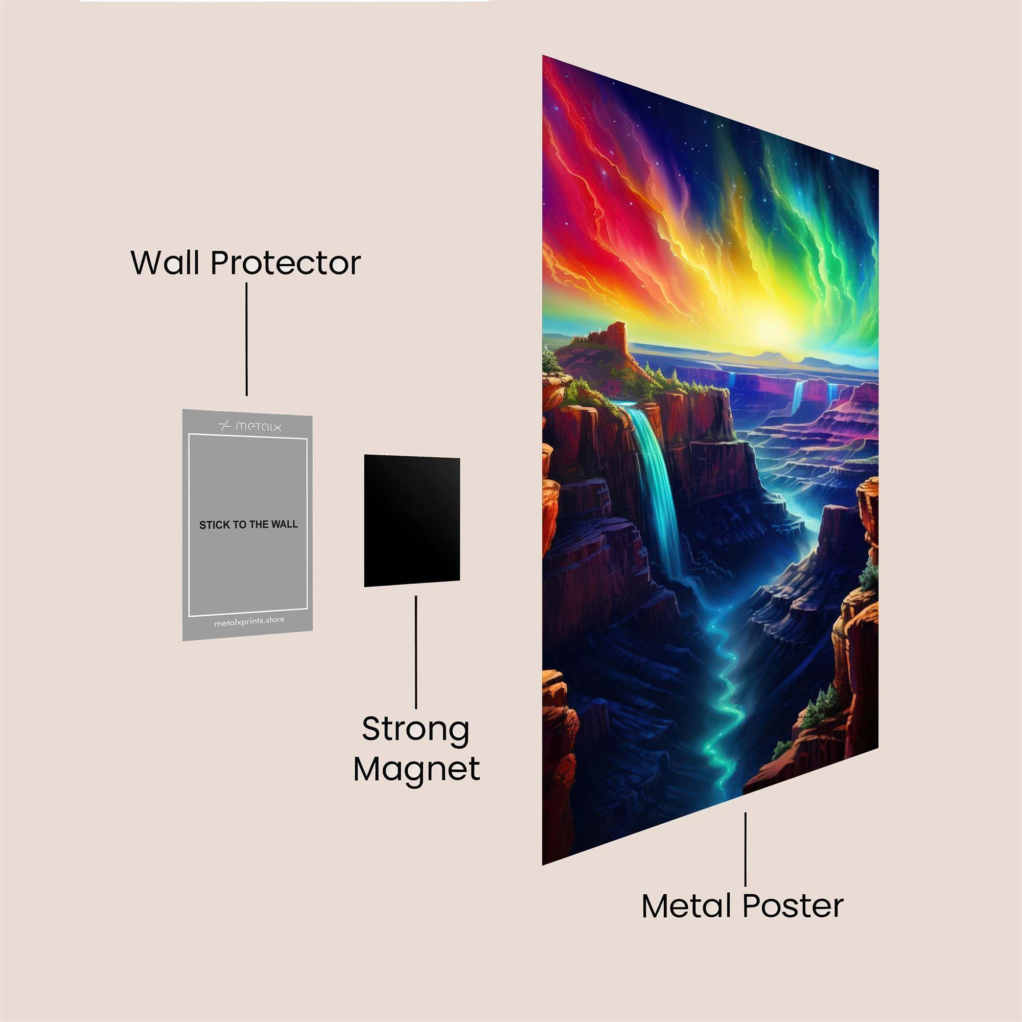 Aurora Dream Safe Wall Magnetic / M