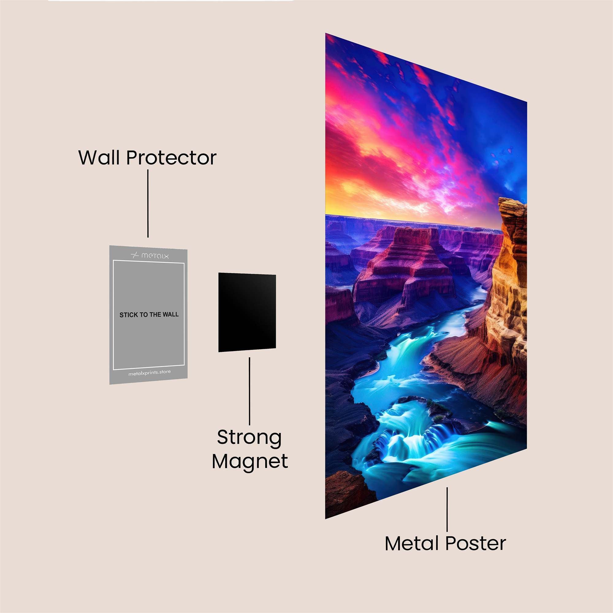 Canyon Radiance Safe Wall Magnetic / M
